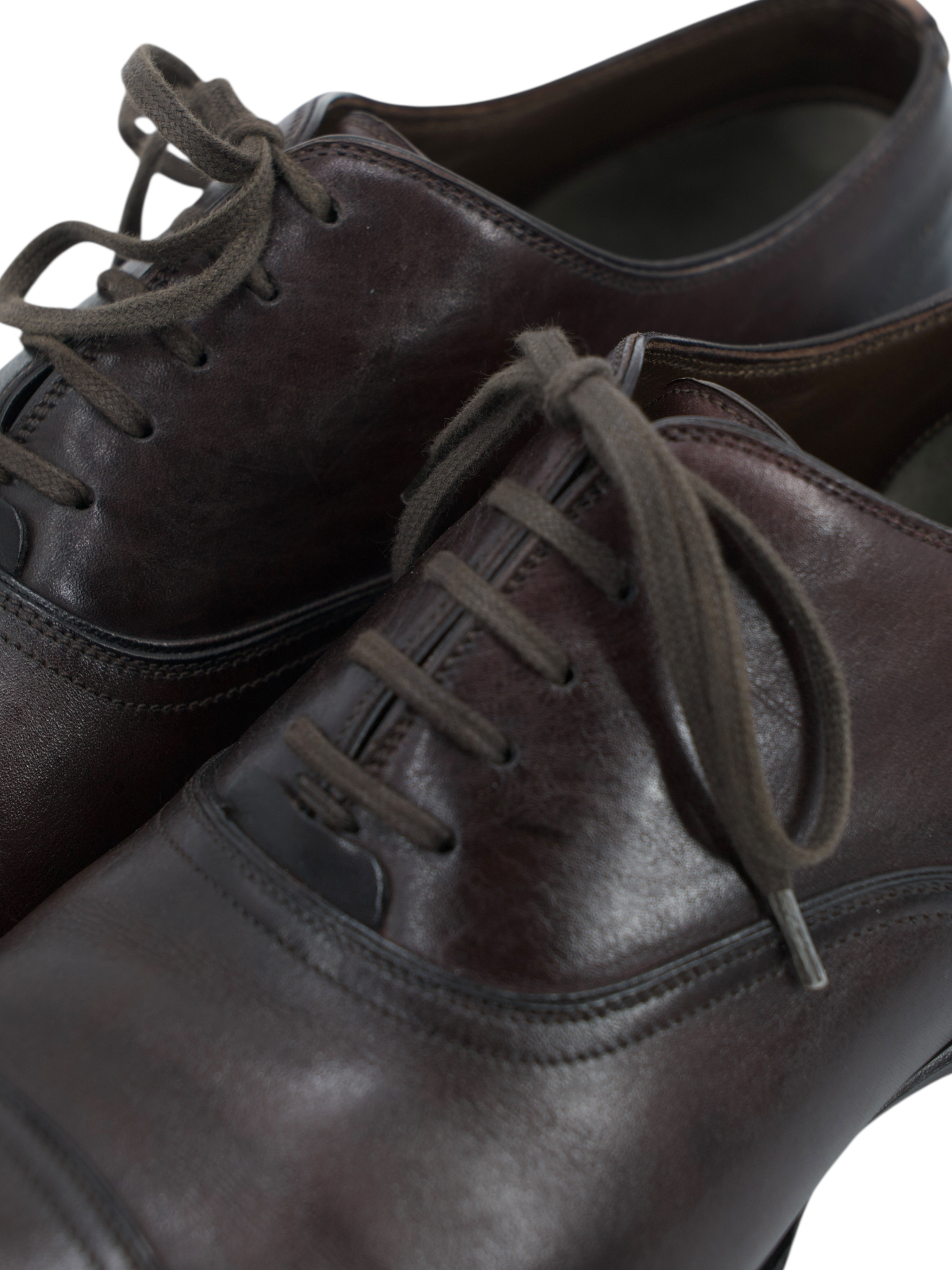 Tom Ford Dark Brown Austin Calfleather Oxford Lace-Ups