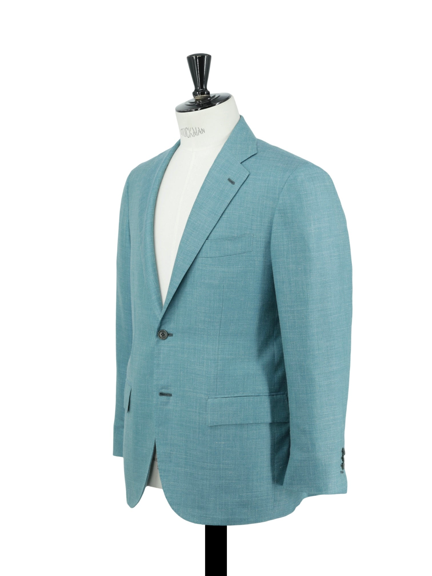 Kiton Turquoise Cashmere, Silk & Linen Mélange Summer Jacket