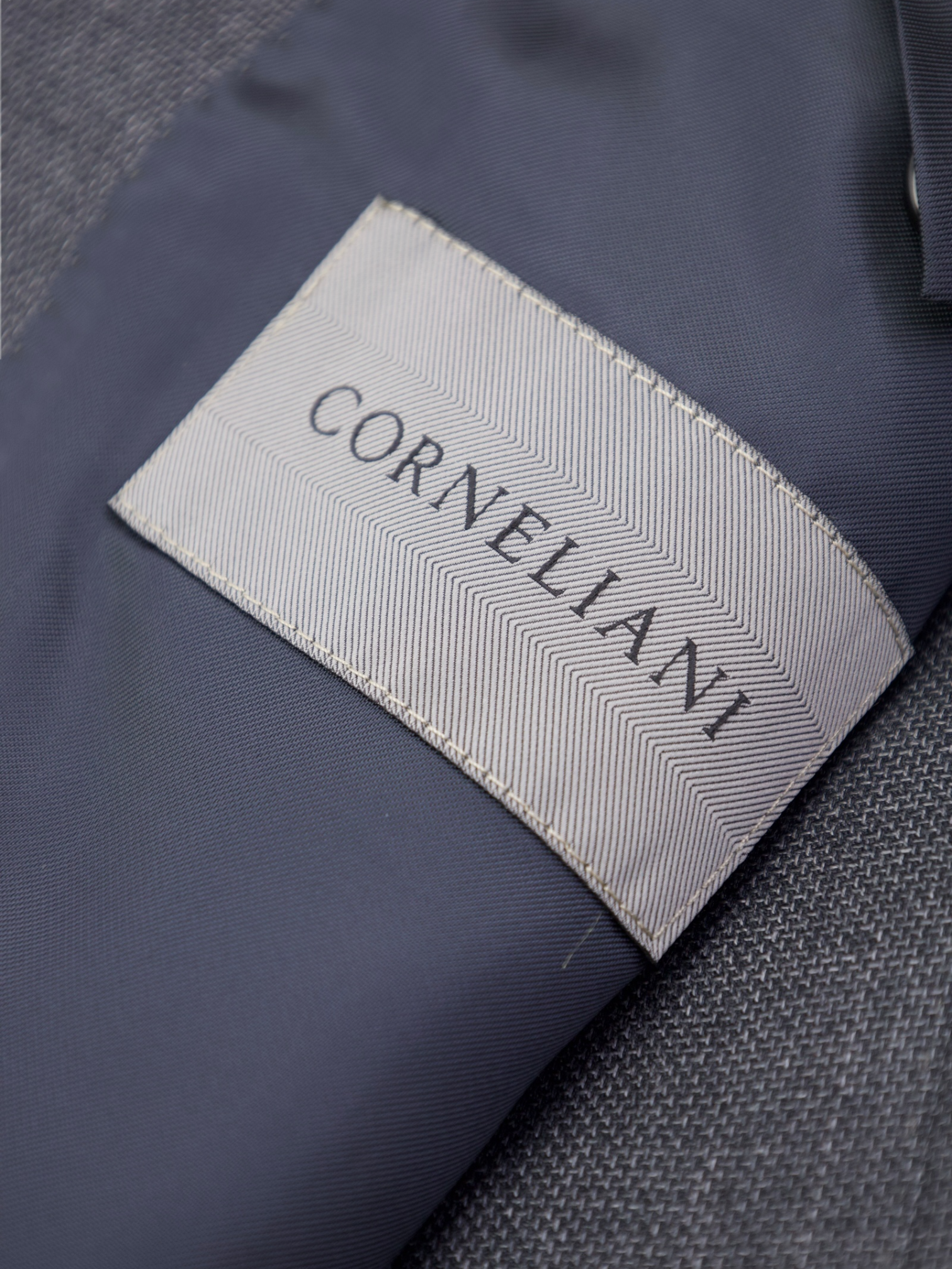 Corneliani Grey Super 120's Micro-Pattern Suit