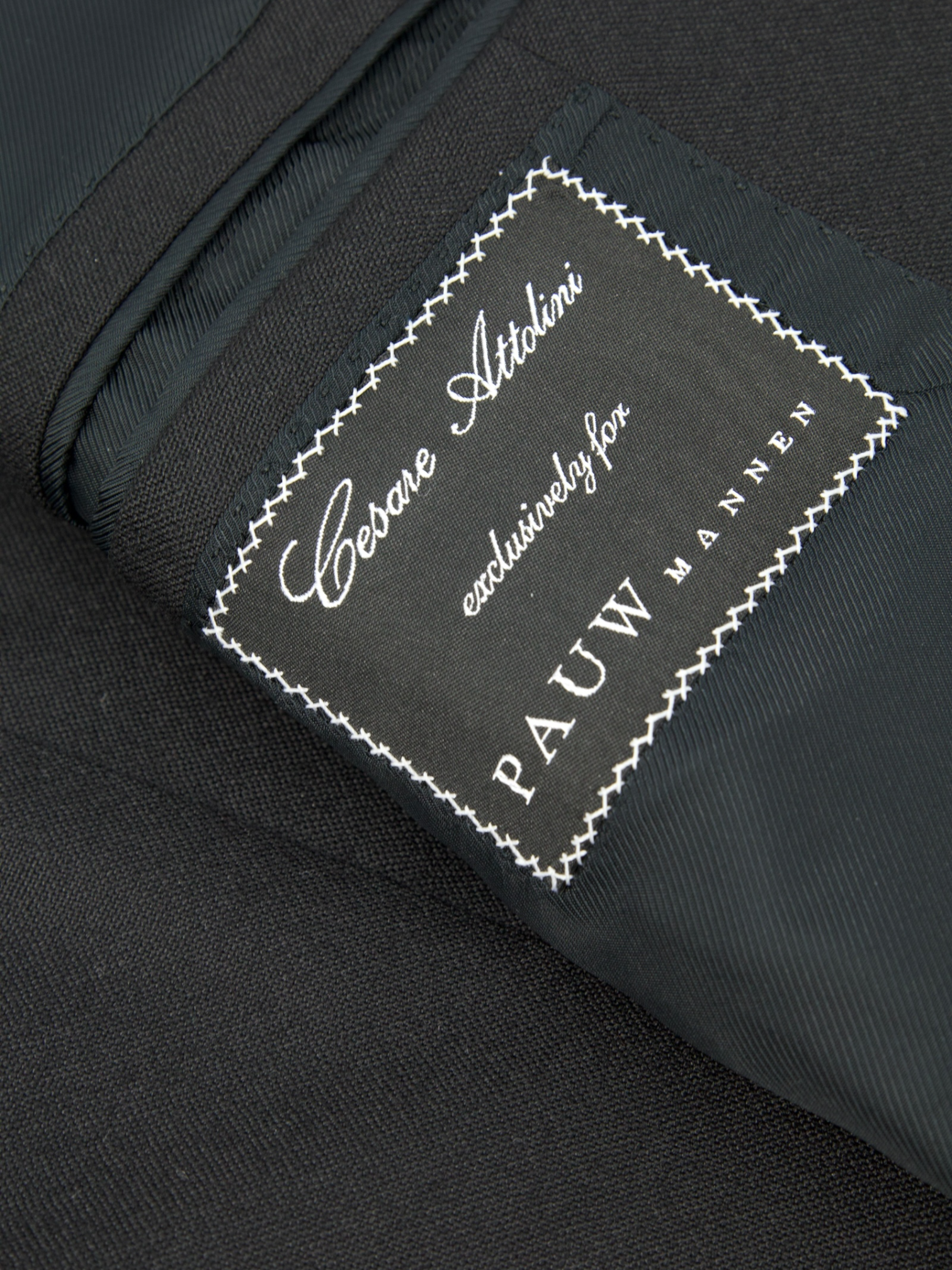 Cesare Attolini Black Cashmere Twill Jacket