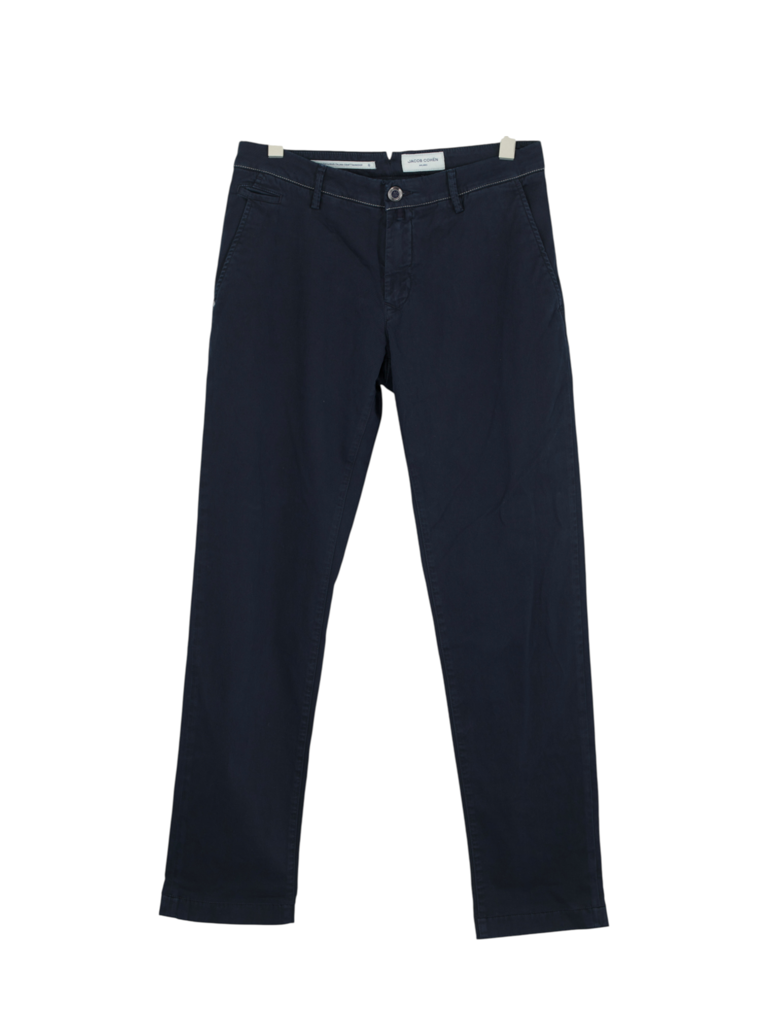 Jacob Cohen Navy Cotton & Stretch 5-Pocket Bobby Chino