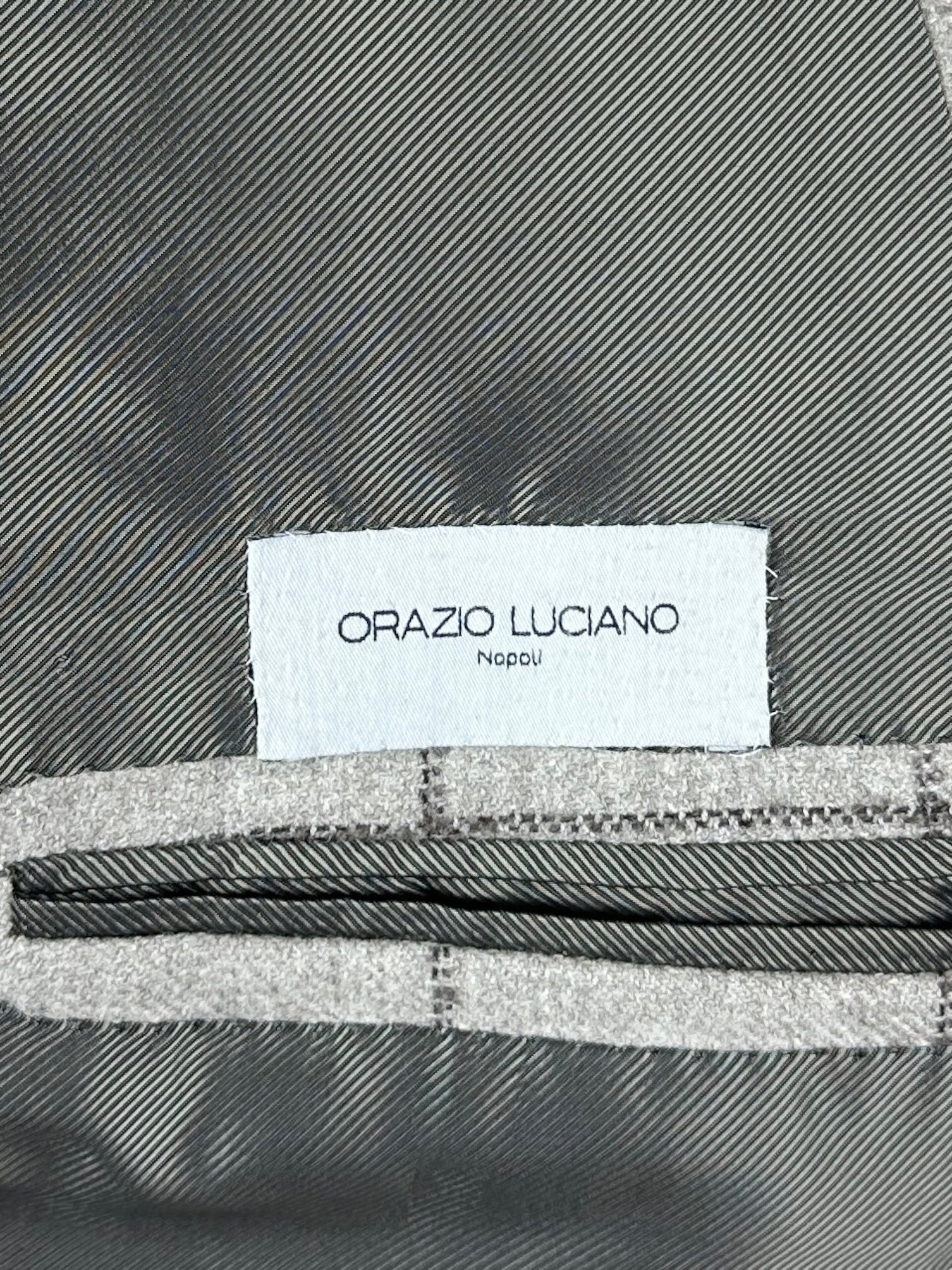 Orazio Luciano Taupe Windowpane Jacket