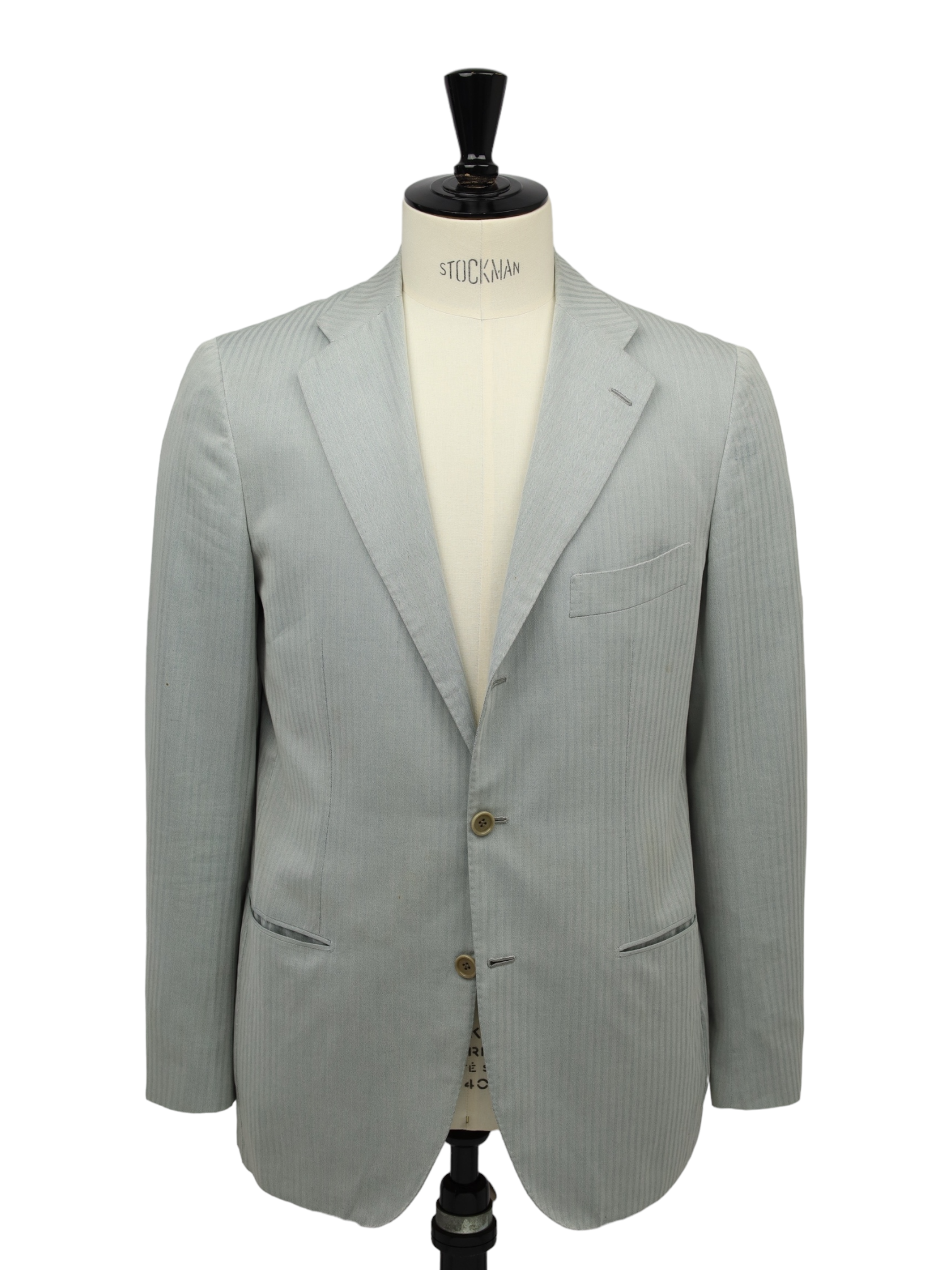 Kiton Sage Green Cotton Blend Solaro Suit