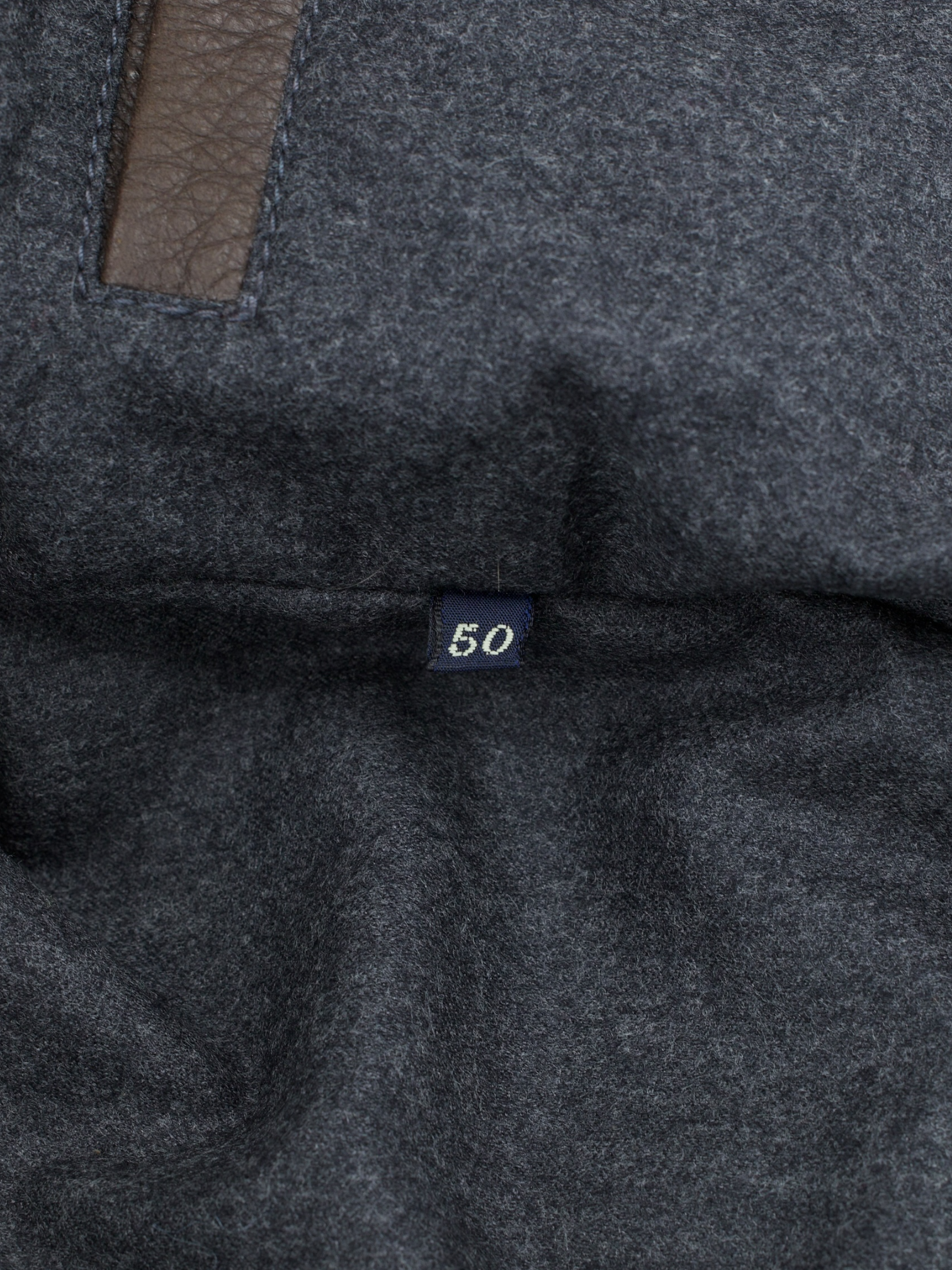 Doriani Dark Brown Grain Leather Blouson Jacket