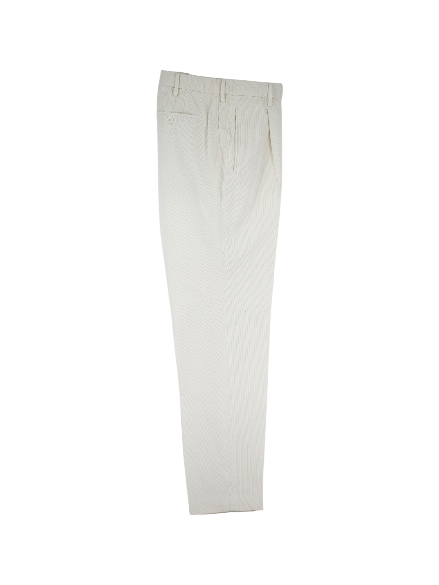Incotex Offwhite Needlecord Corduroy Cotton Chino