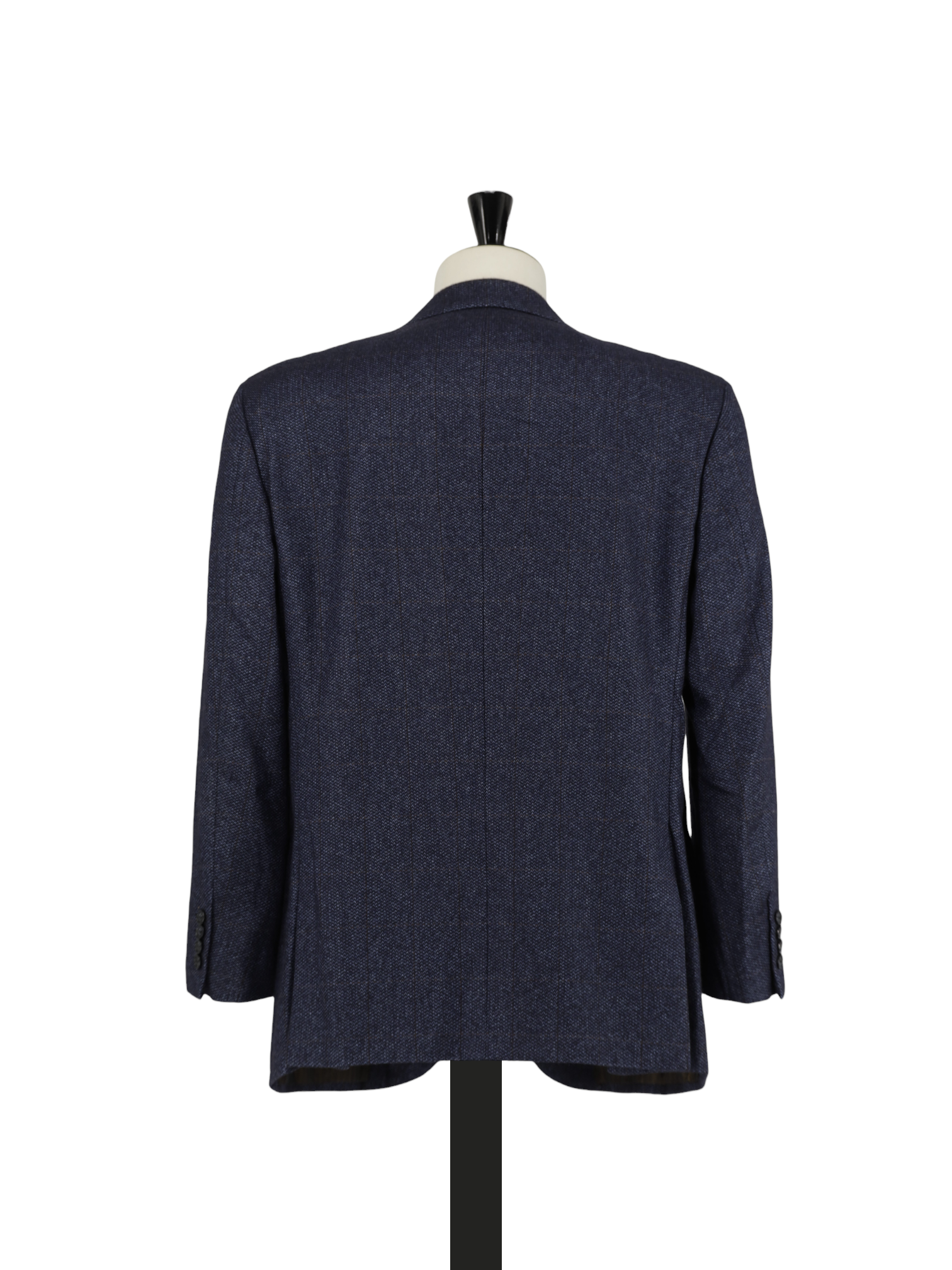 Brioni Blue & Brown Silk & Cashmere Windowpane Senato Jacket