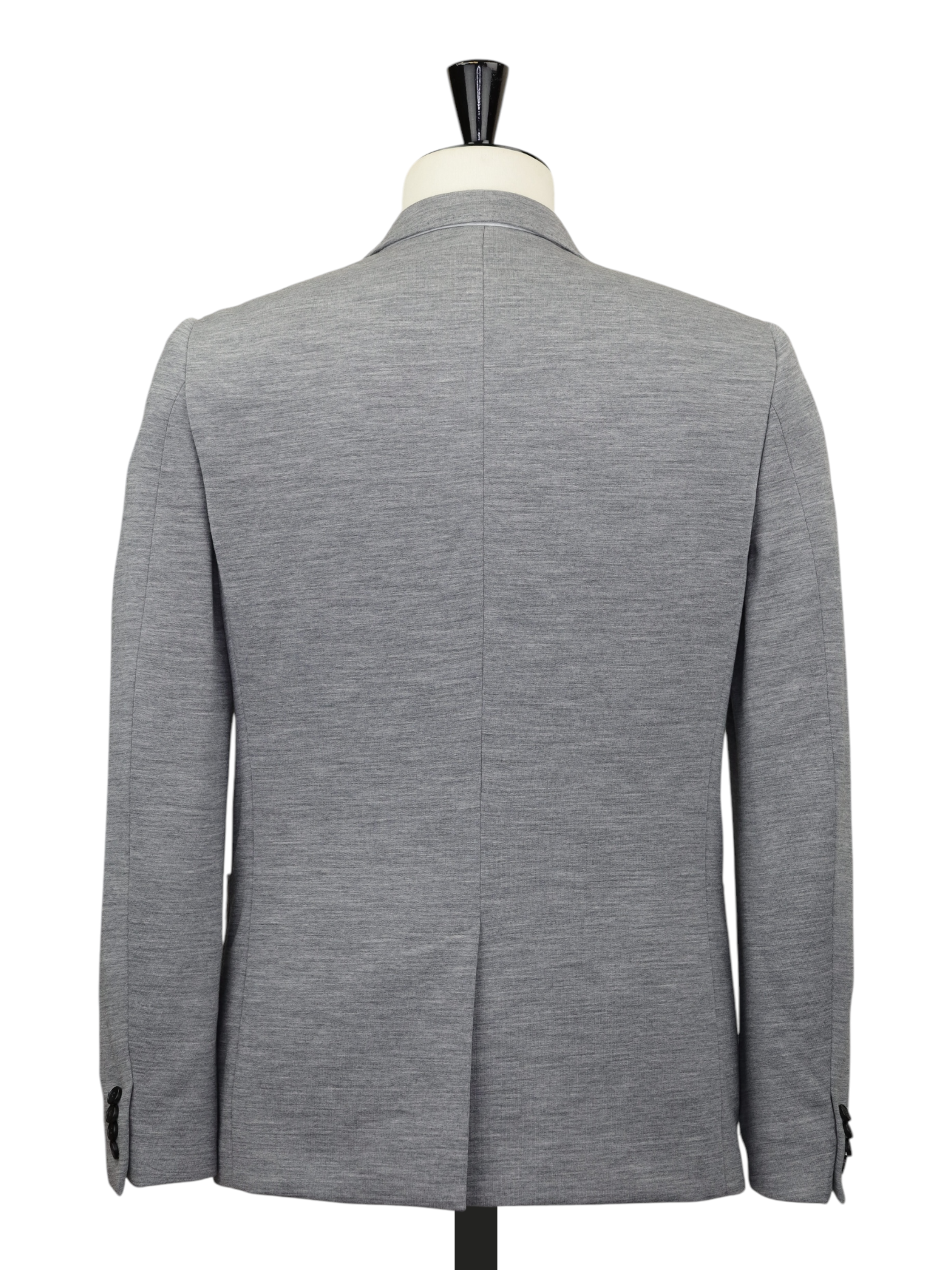 Z-Zegna Grey Tech-Merino Washable Wool-Jersey Jacket