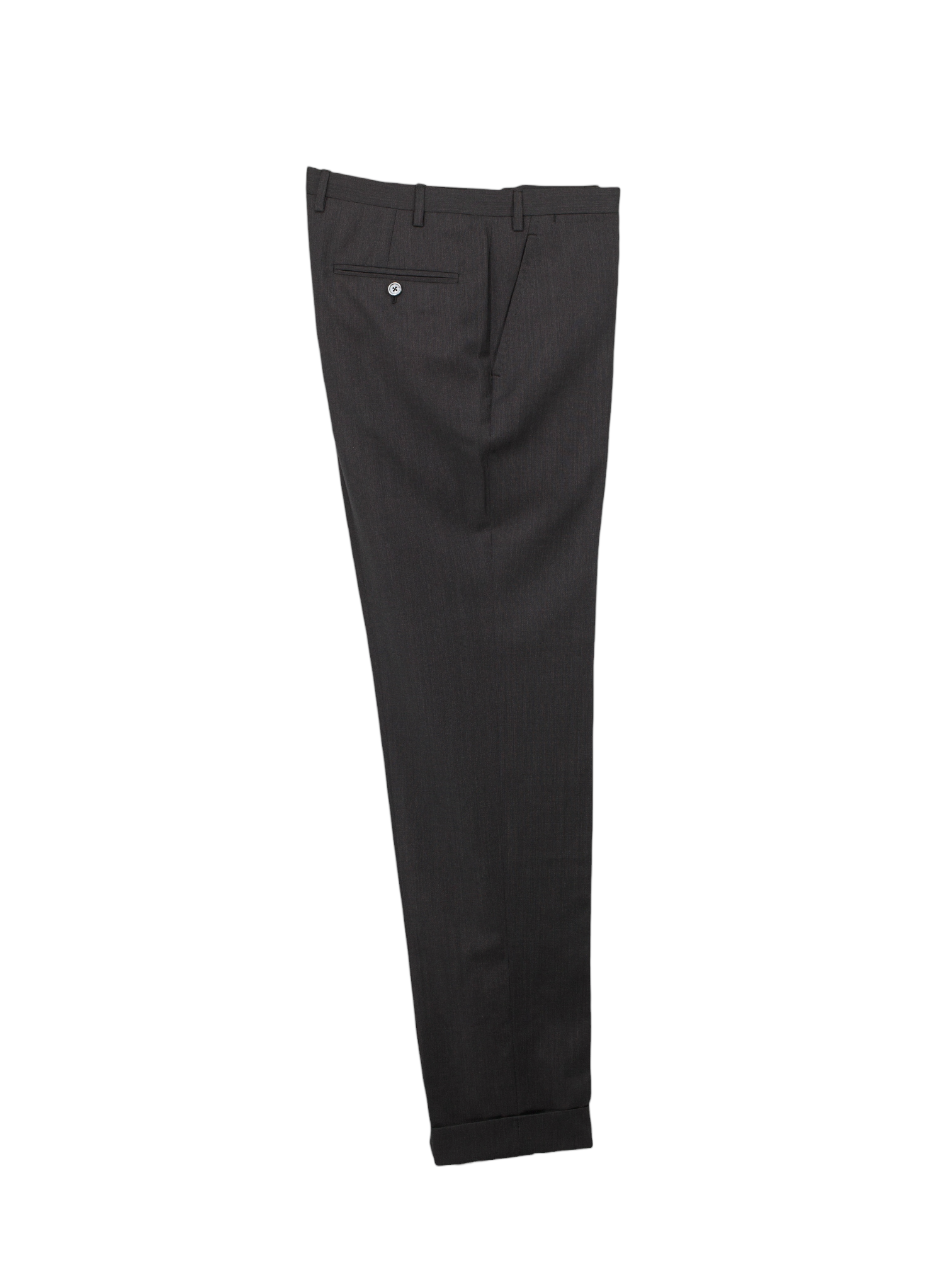 Kiton Anthracite Fine-Wool Twill Trousers
