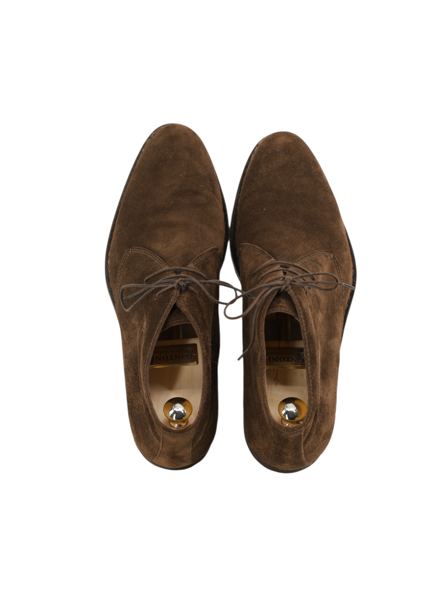 Bontoni Dark Brown Suede Norvegese Desert Boot