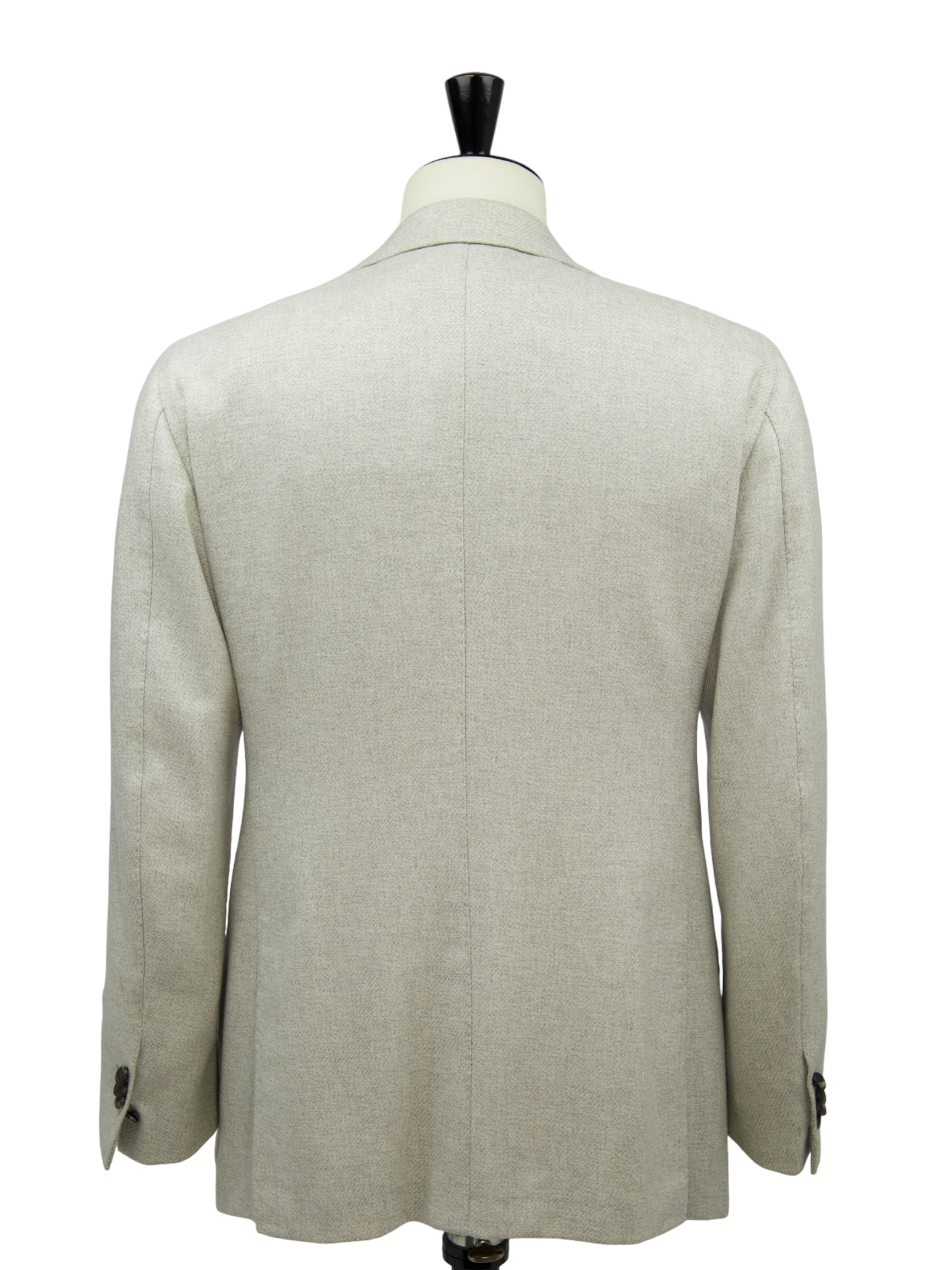 Cesare Attolini Light Grey Cashmere Micro-Structure Jacket