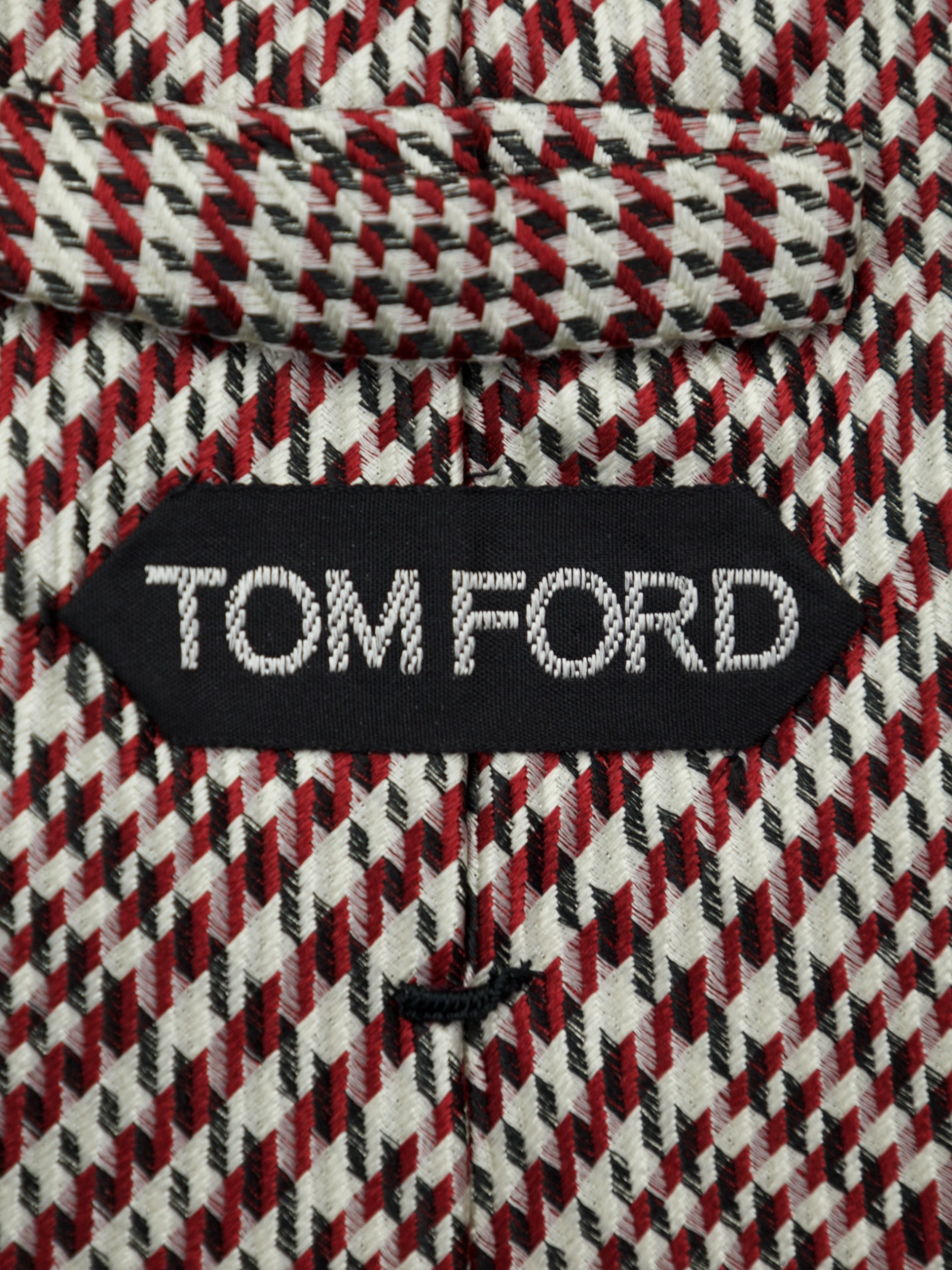 Tom Ford Burgundy Plaid Silk Tie