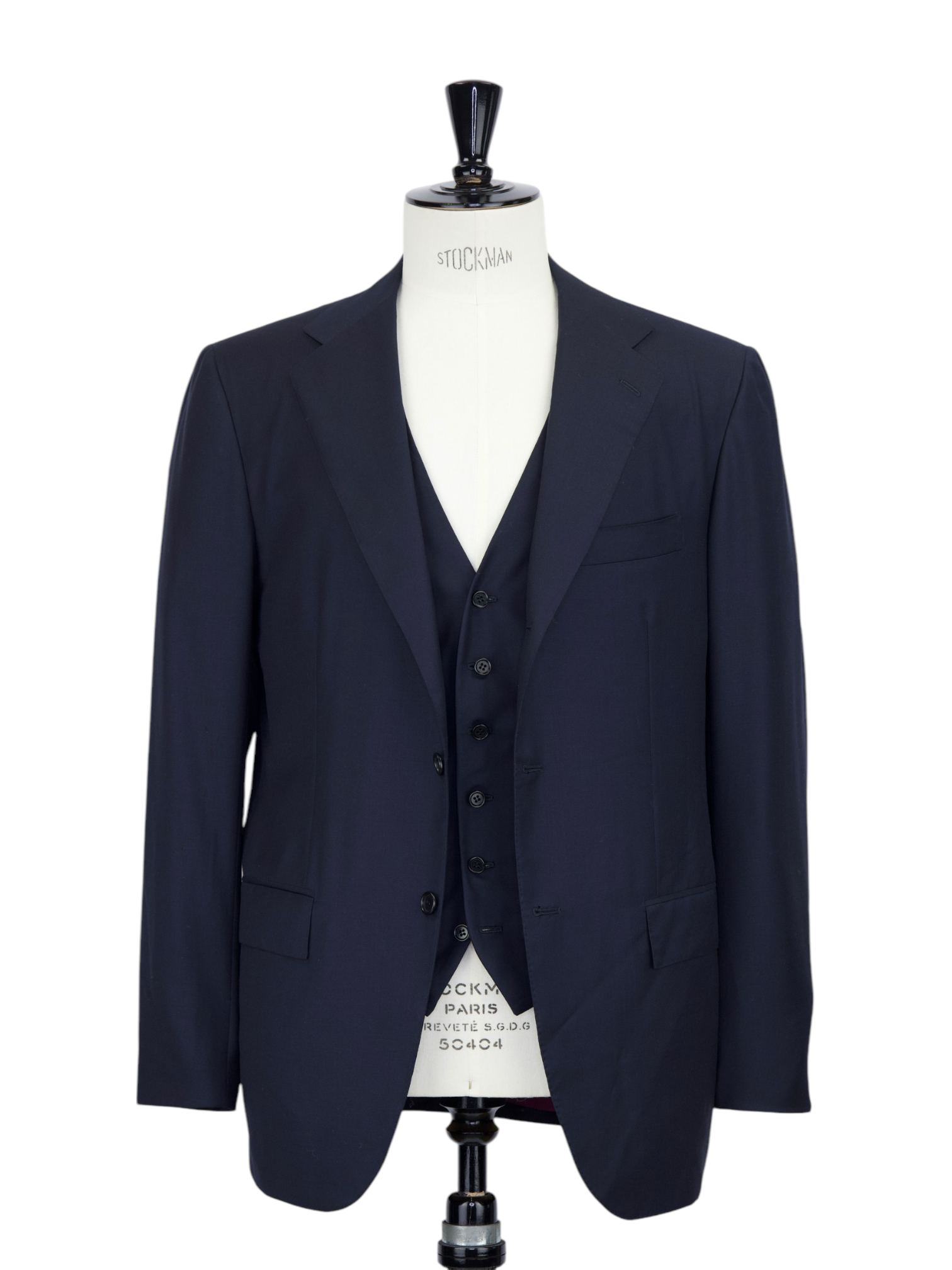 Kiton Navy Timeless Three-Piece "Diamante Blue" Suit