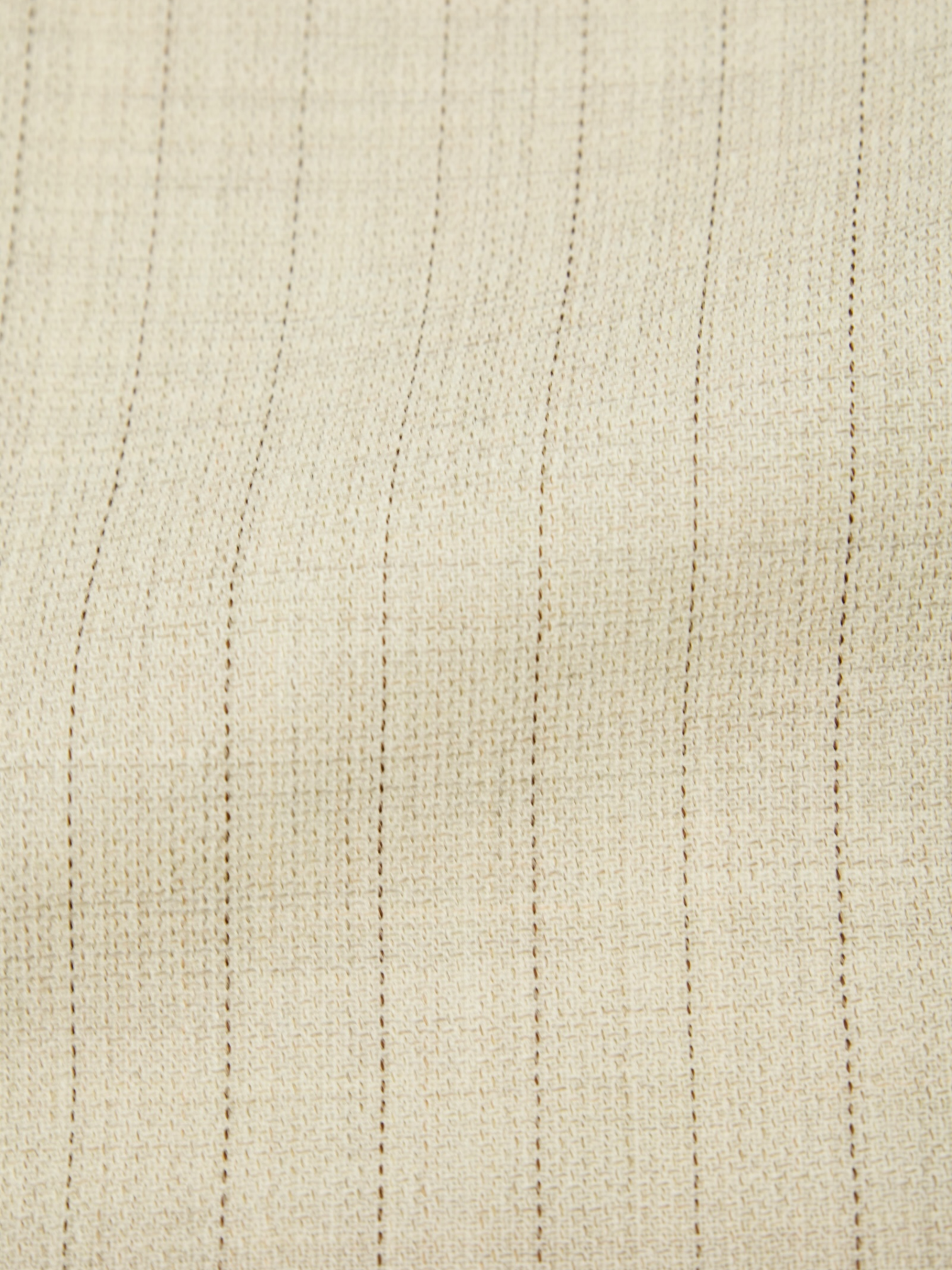 Lardini Sand Double Breasted Unlined Pinstripe Suit