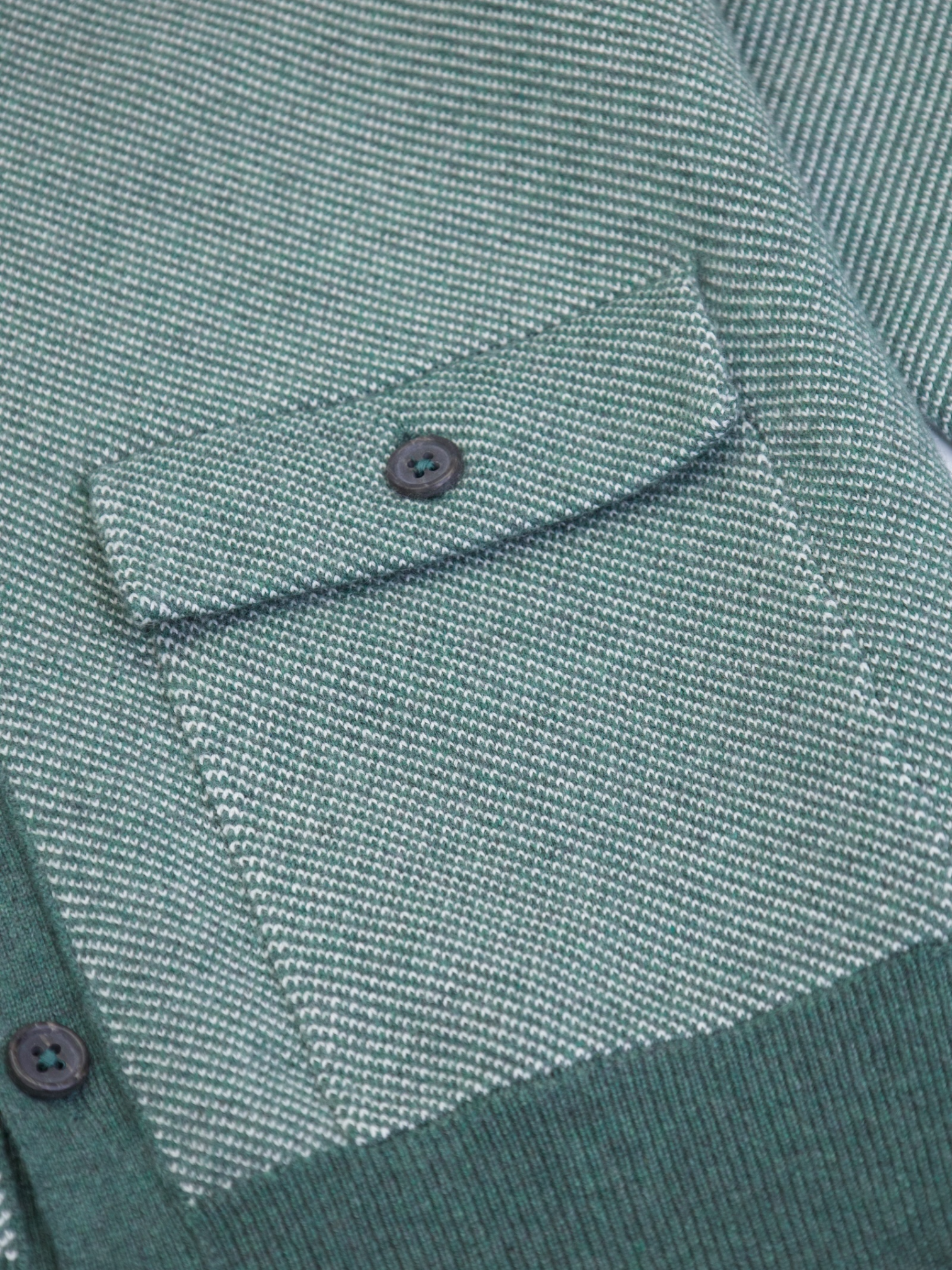 Fioroni Light Green Cashmere Micro-Pattern Cardigan