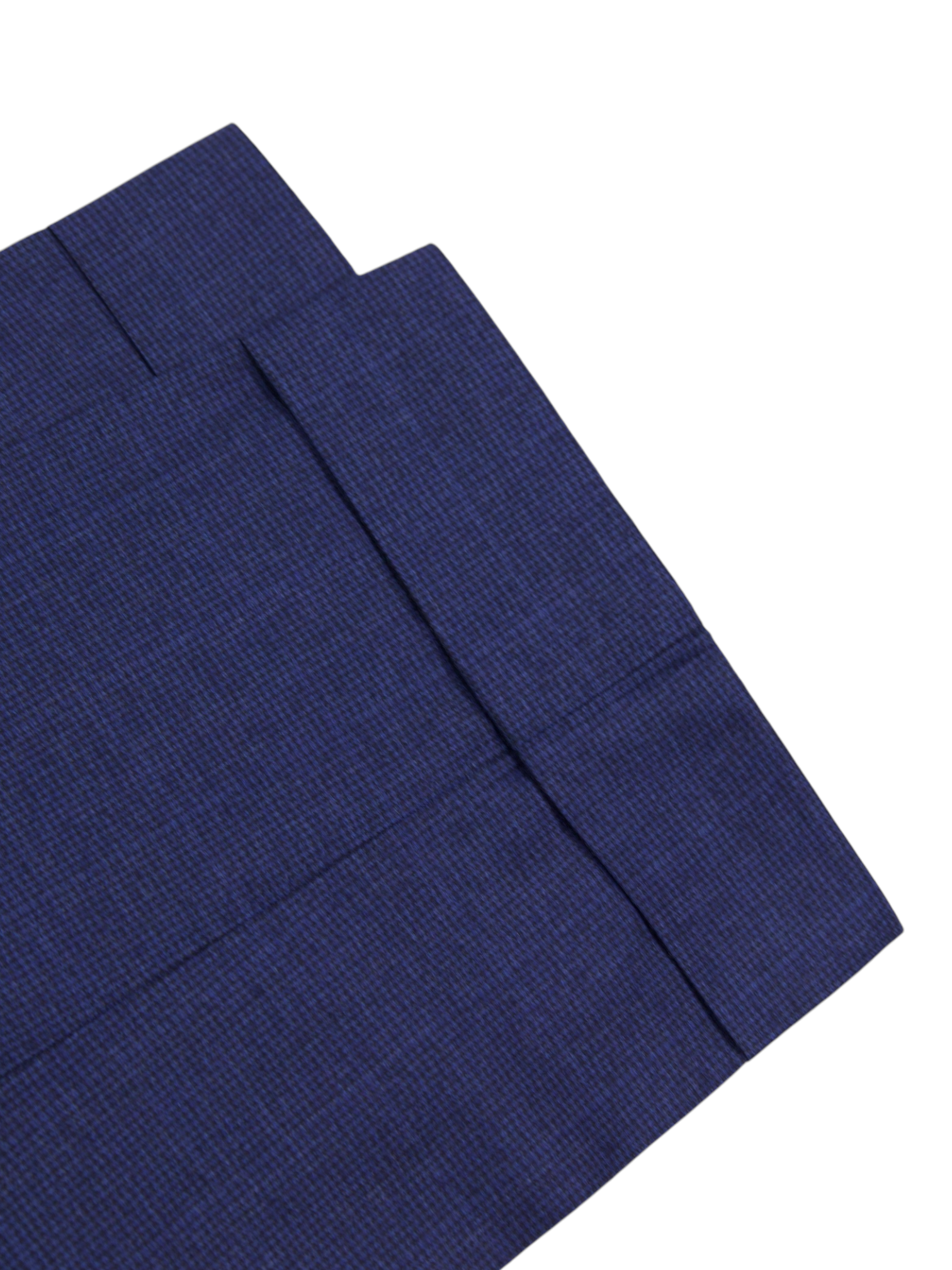 Canal Blue "Exclusive" Worsted Flannel Windowpane Trousers