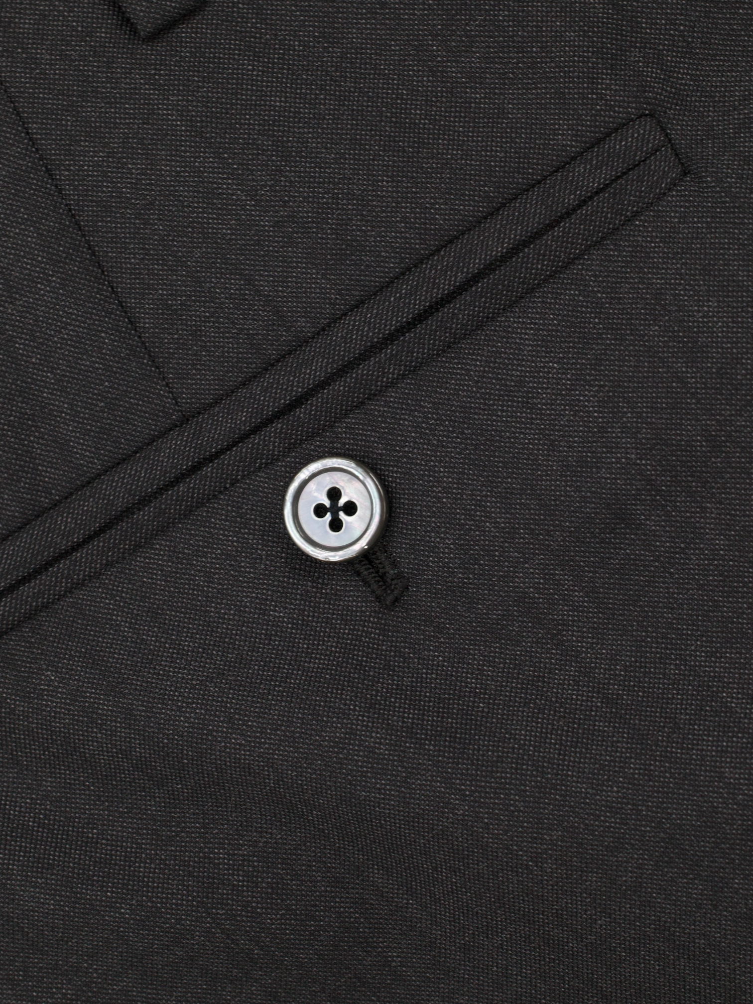 Kiton Anthracite Fine-Wool Twill Trousers