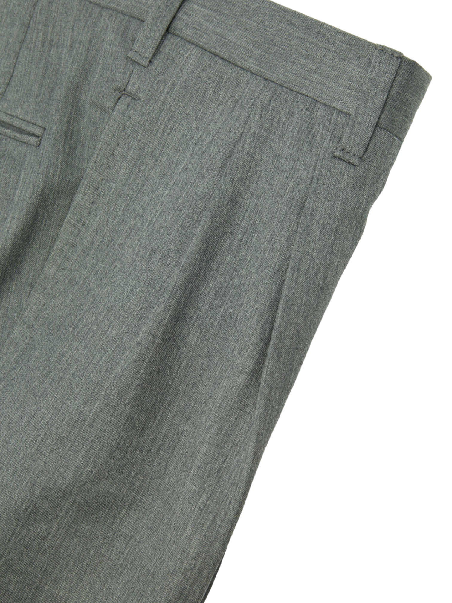 Cesare Attolini Grey Twill Sartorial Trousers