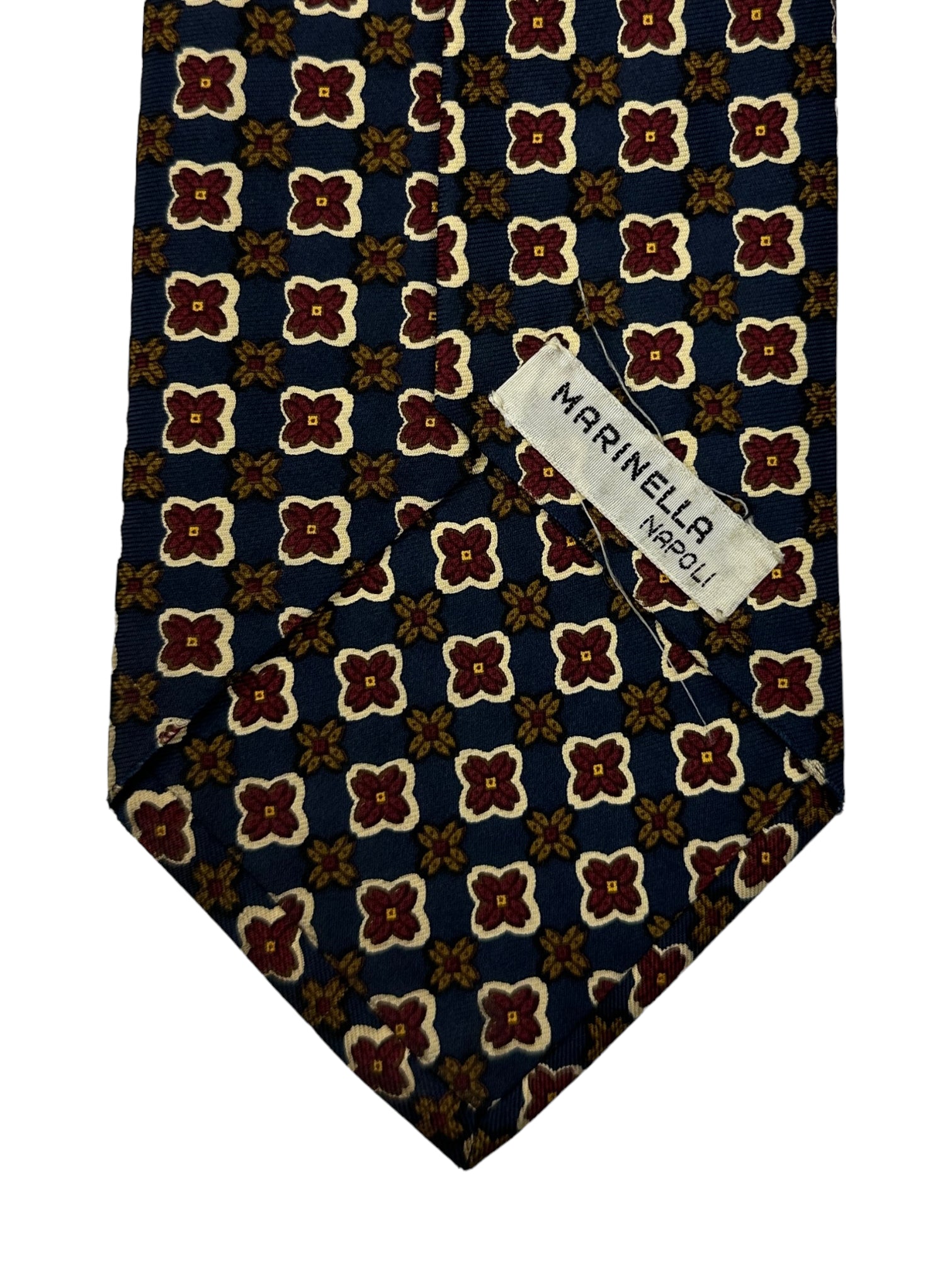 E.Marinella Blue and Red Floral Tie