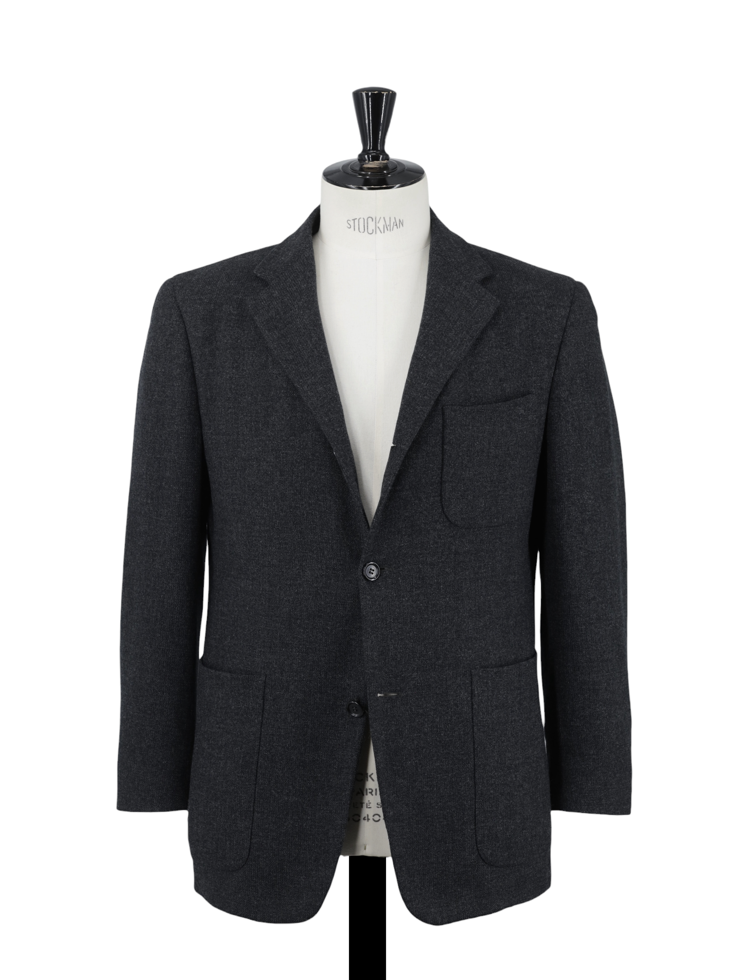 Ermenegildo Zegna Dark Grey Knitted Wool & Cashmere "Soft" Jacket
