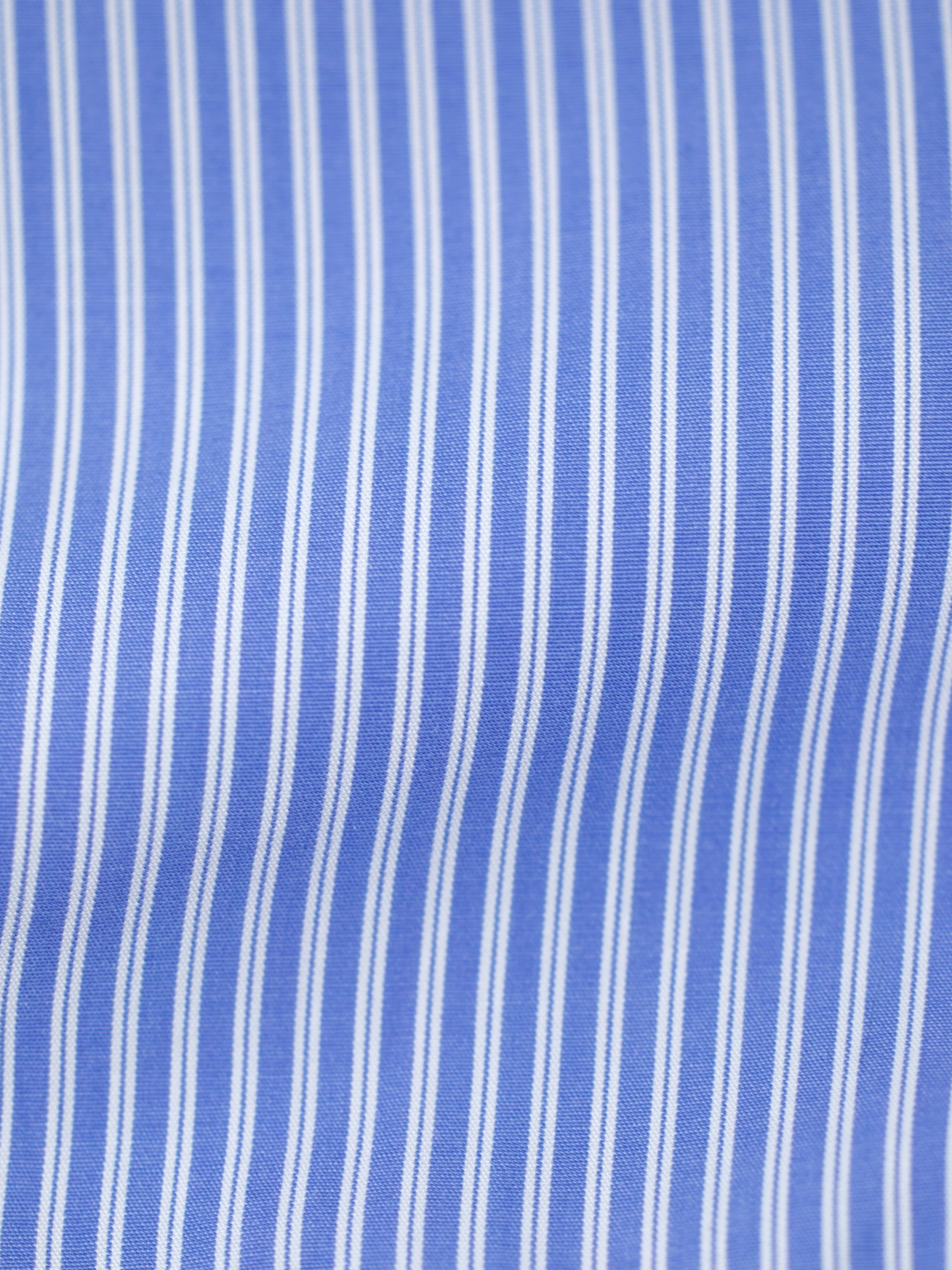 Kiton Blue & White Cotton Pinstripe Business Shirt
