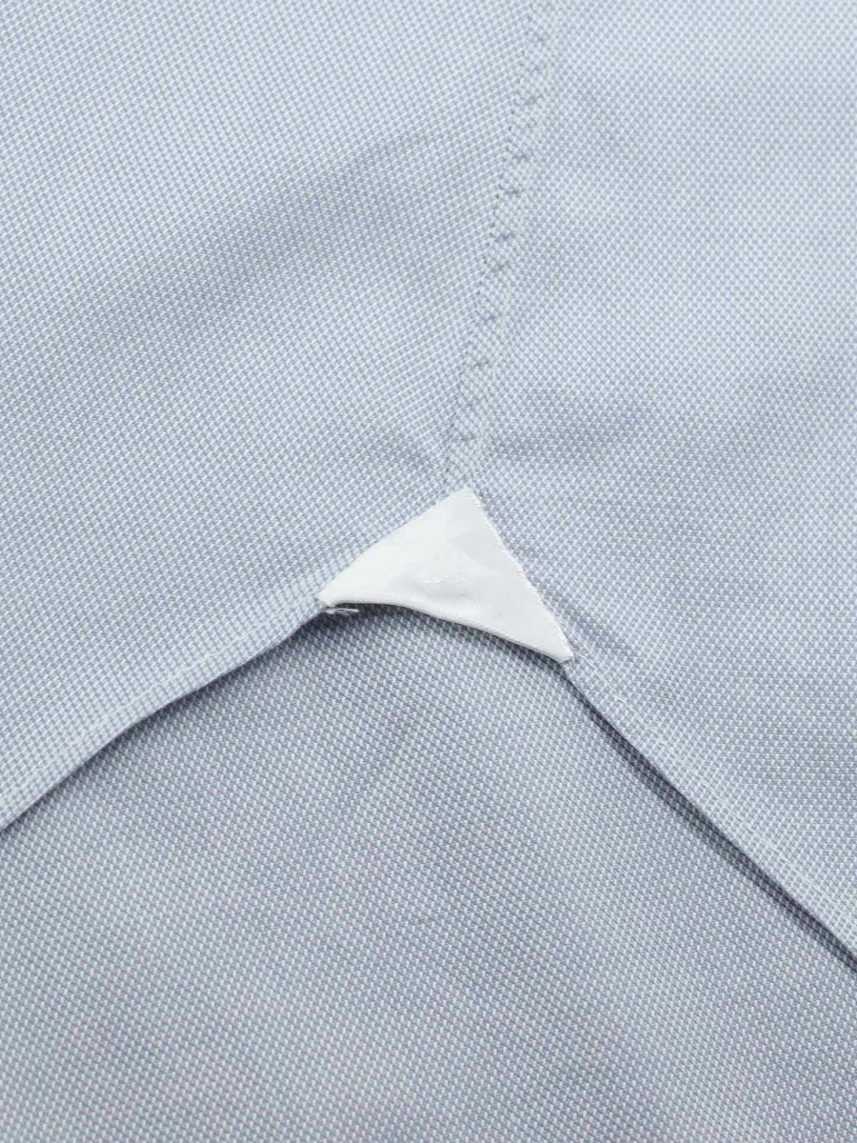 Finamore Light Grey Cotton Pinpoint Shirt