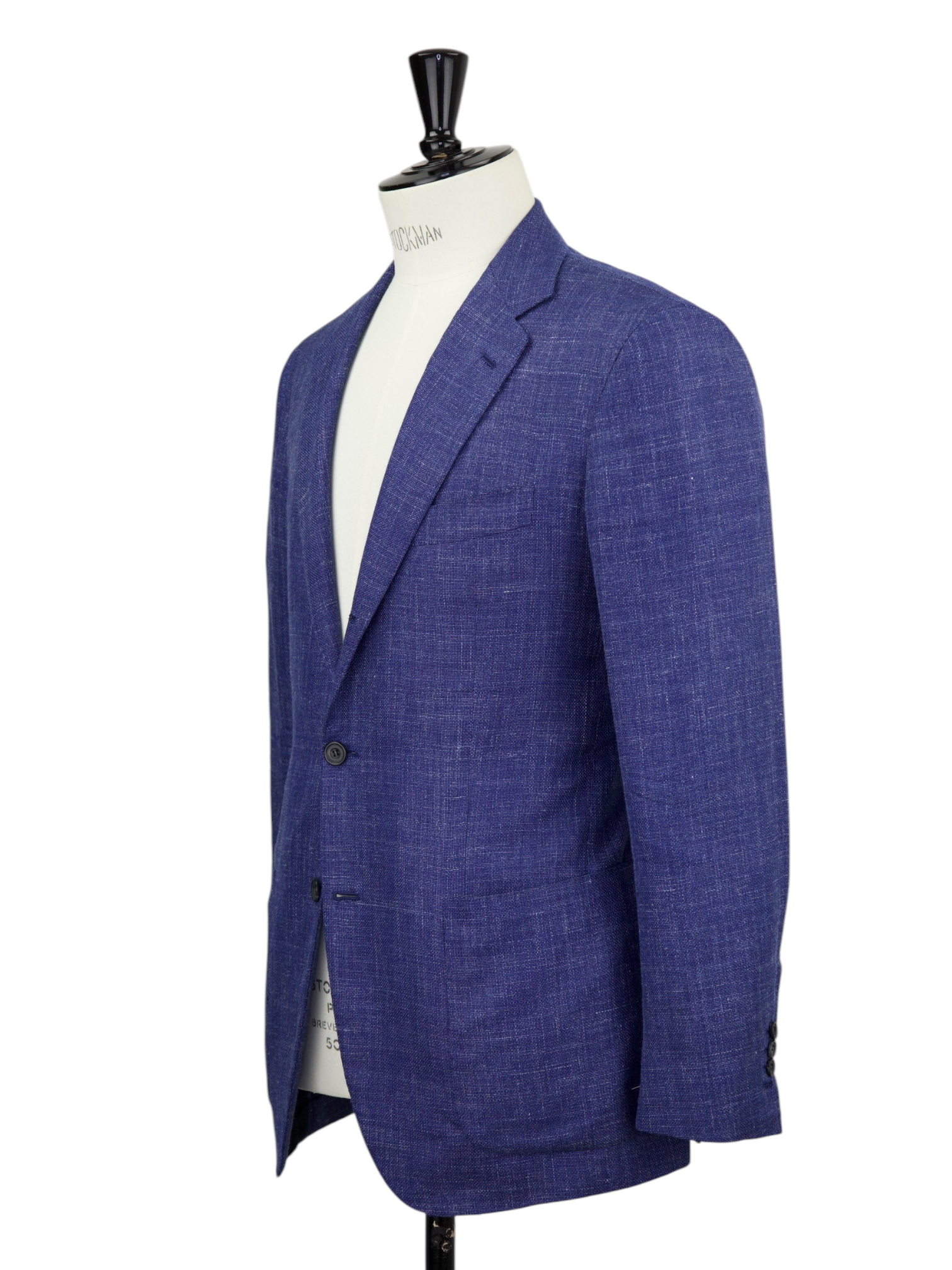 Kiton Light Blue Cashmere, Silk & Linen Basket-Weave Jacket