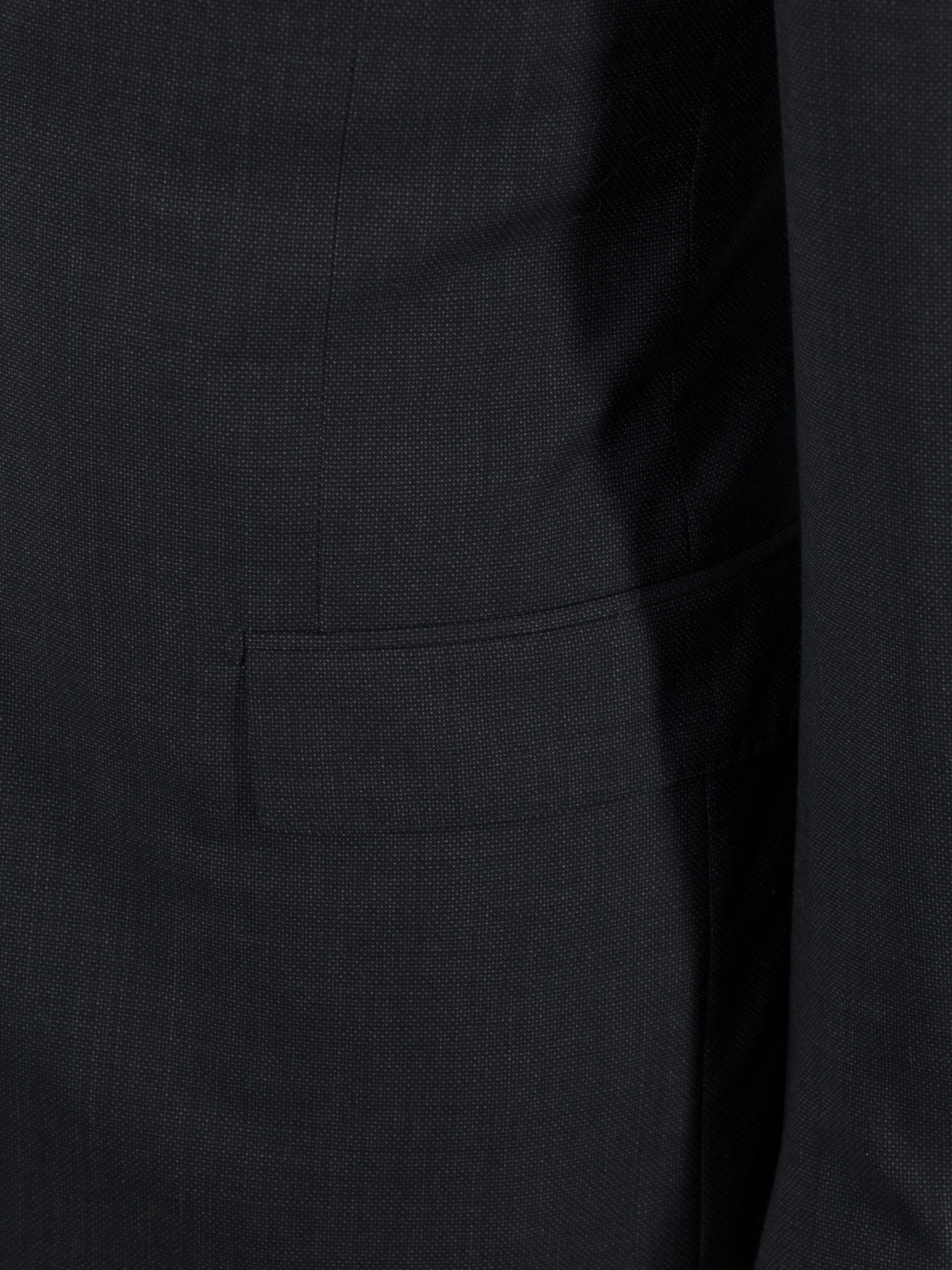 Corneliani Dark Grey Wool & Stretch Birdseye Suit