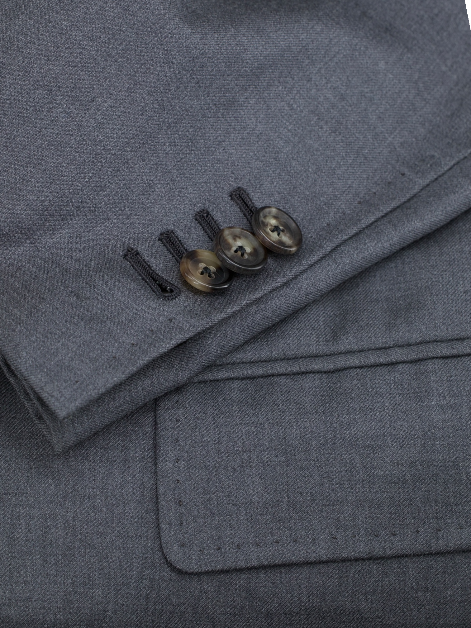 Caruso Grey Tasmanian Super 150's Wool Twill Purely-Handmade Suit