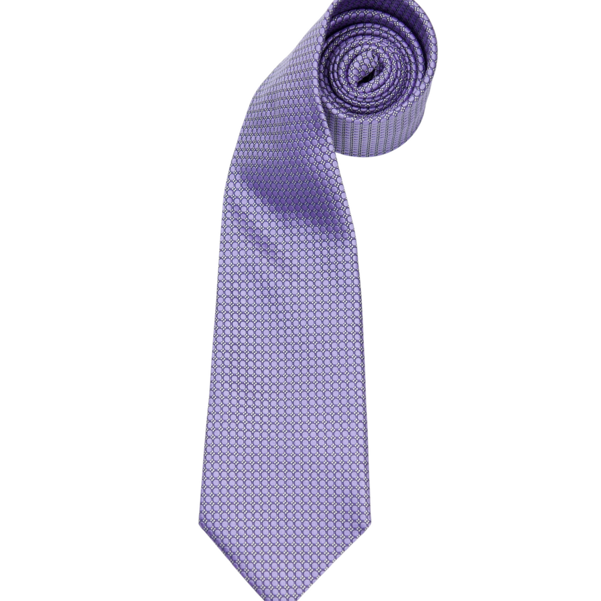 Ermenegildo Zegna Lilac Polkadot Silk Tie