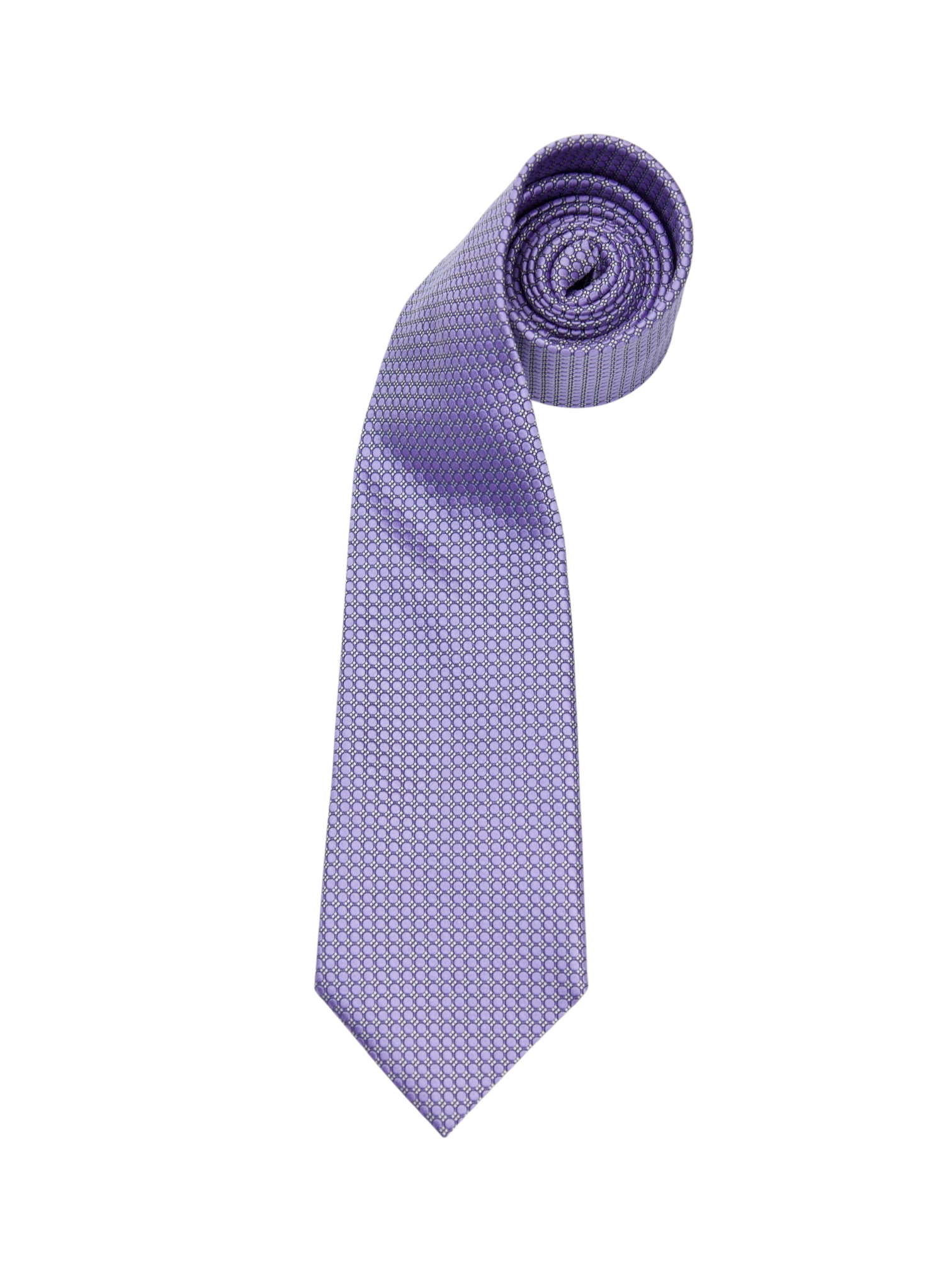 Ermenegildo Zegna Lilac Polkadot Silk Tie