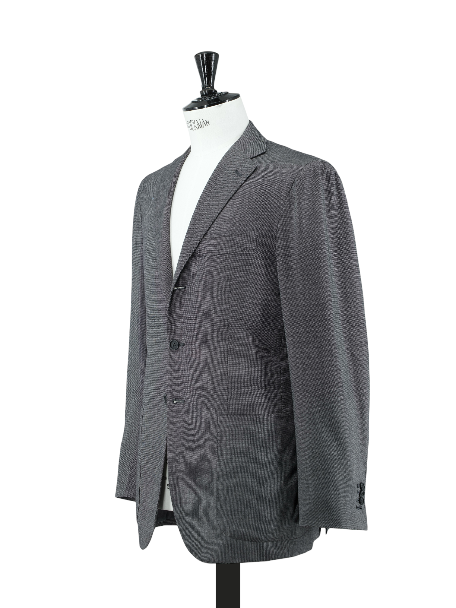 Kiton Grey Extrafine-Wool Pinpoint Suit