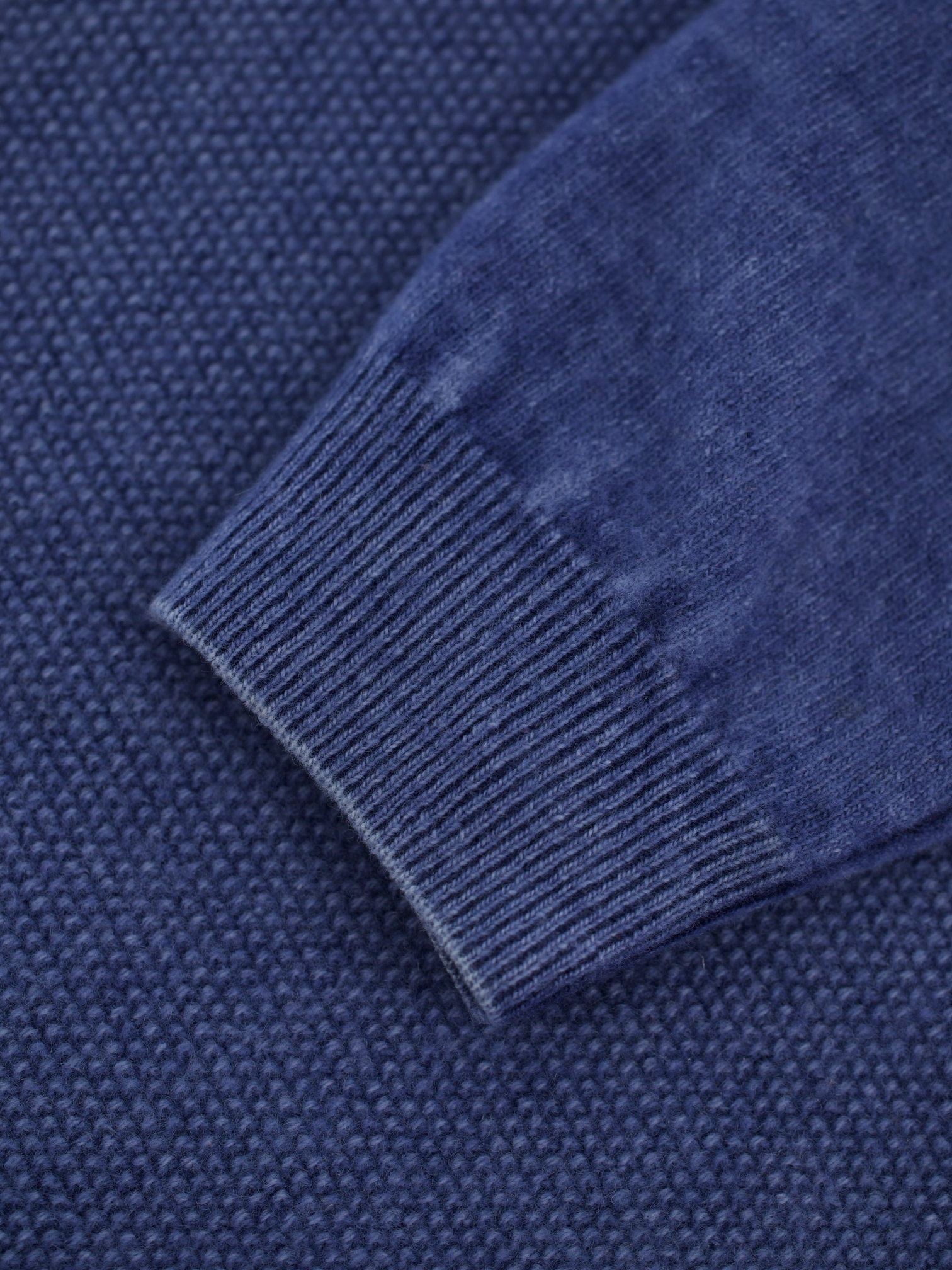 Jacob Cohen Blue Pure Wool Micro-Pattern Roundneck Sweater
