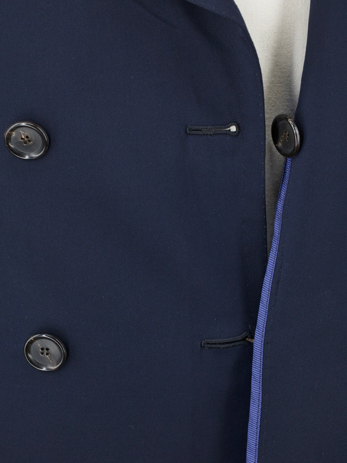 Cesare Attolini Navy Wool-Stretch Twill Sartorial Peacoat