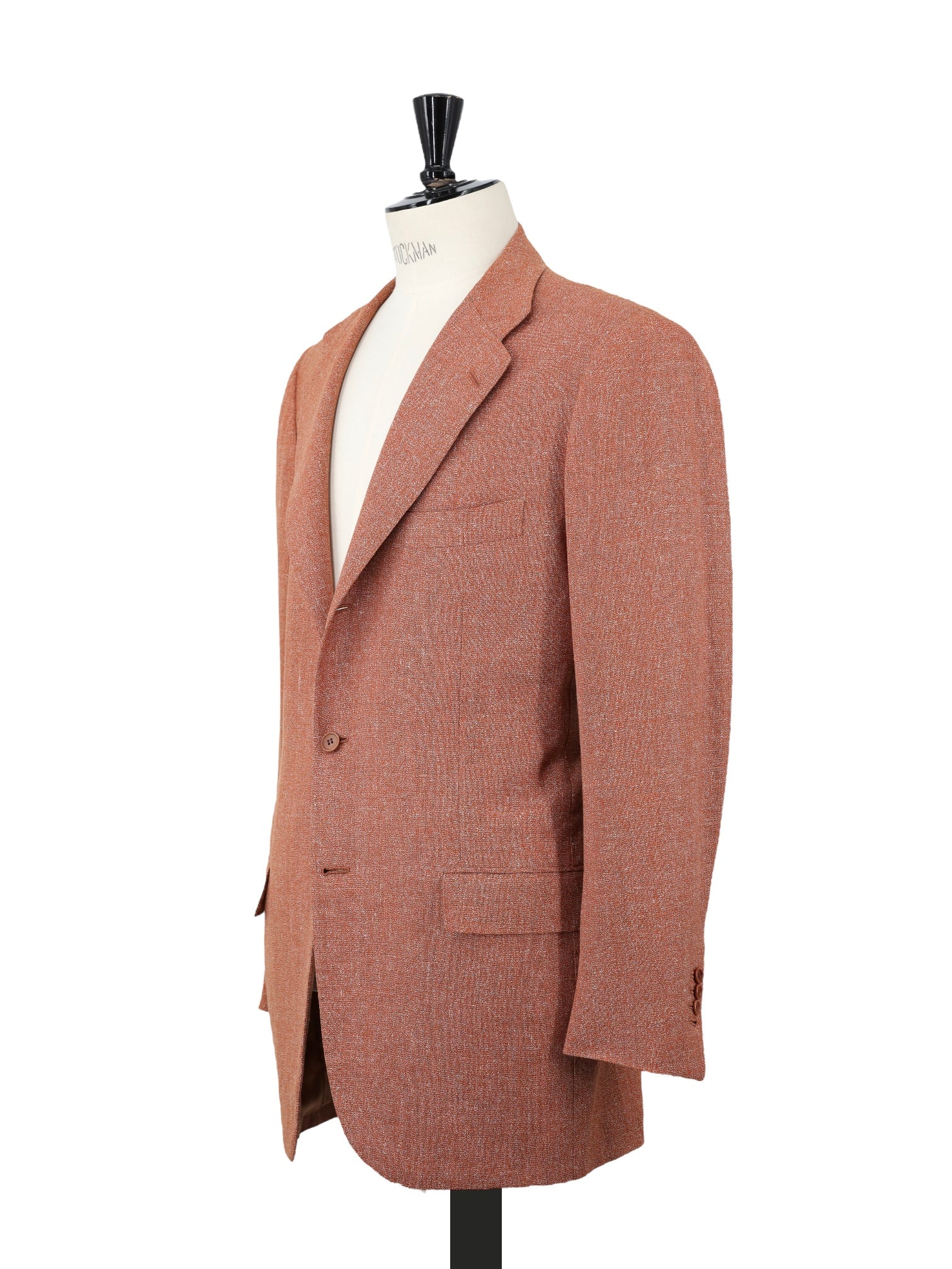 Kiton Terracotta Wool & Linen Mélange Summer Jacket