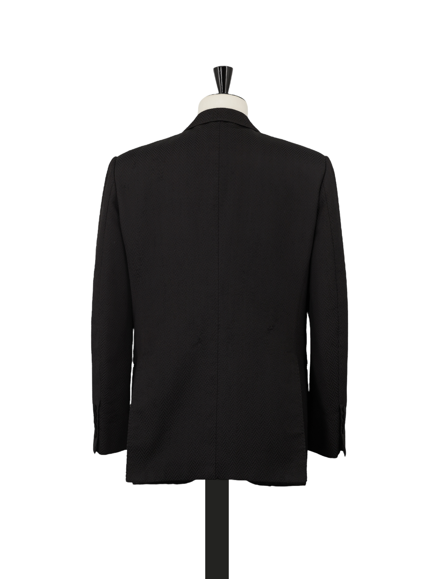 Tom Ford Black Cotton & Silk Blend Micro-Structure Smoking Jacket