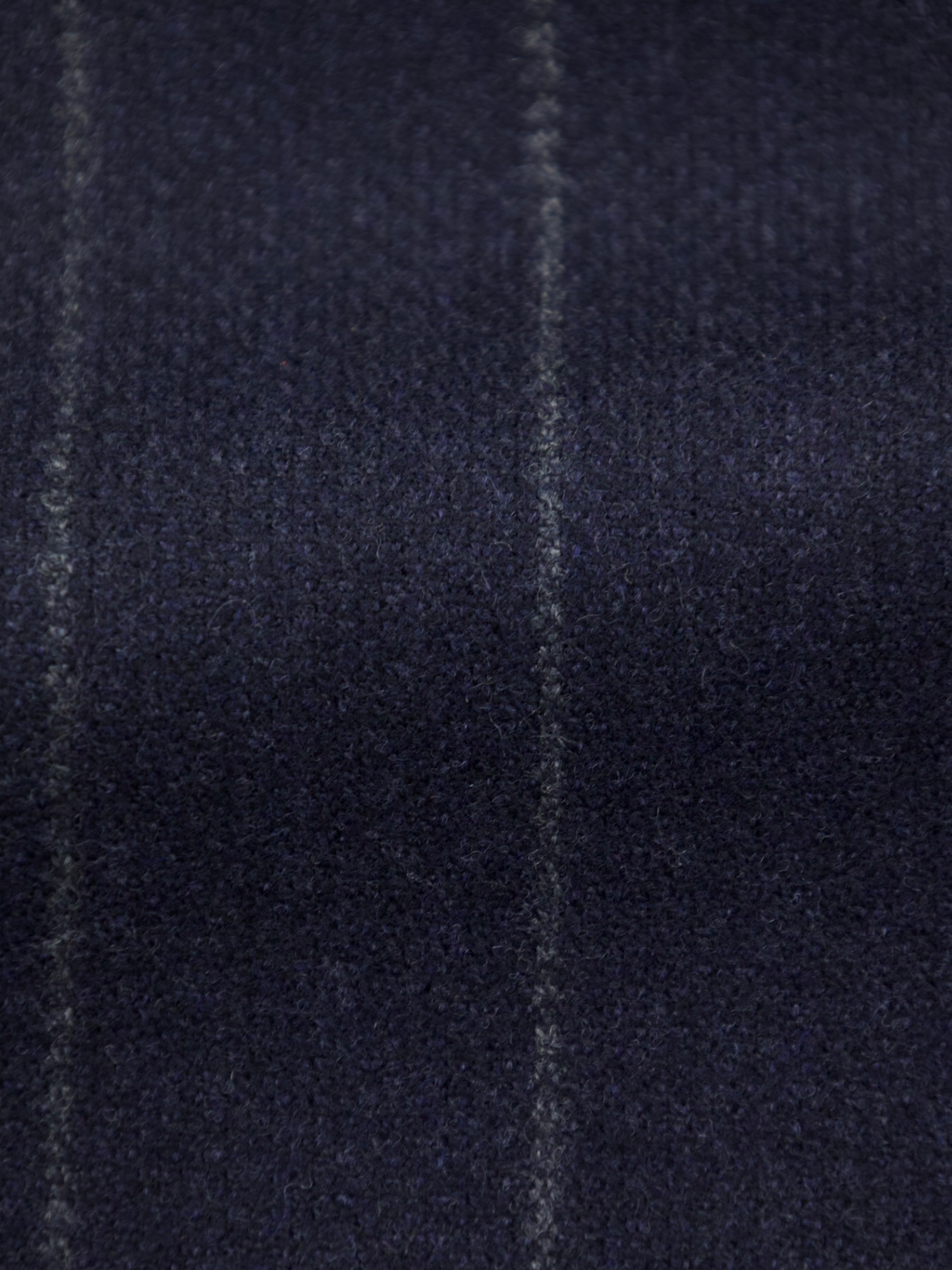 Lardini Navy Double Breasted Wool & Cashmere Flannel Chalkstripe Suit