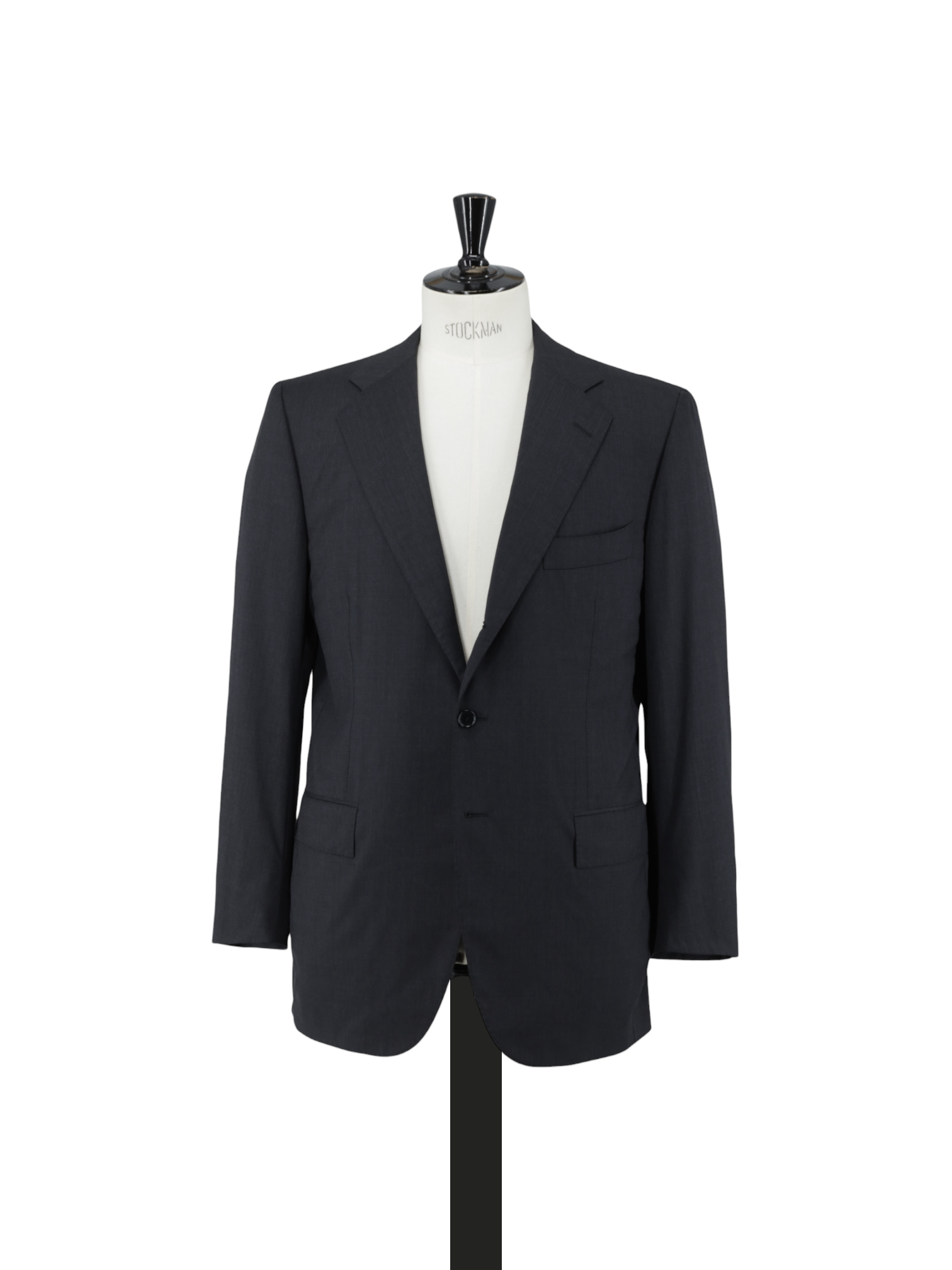 Cesare Attolini Charcoal Super 180's Pinpoint Business Suit