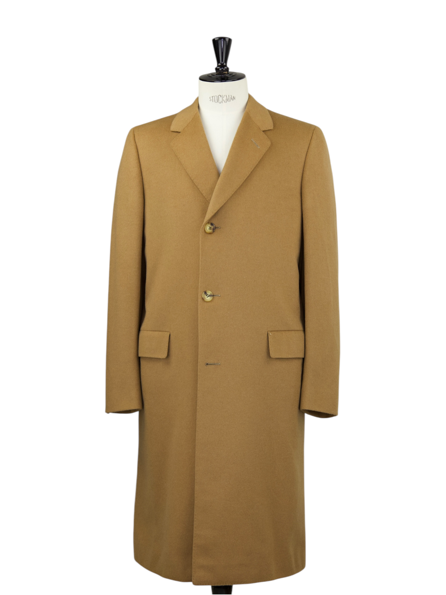 Austin Reed Vintage Brown Pure Cashmere Long Overcoat