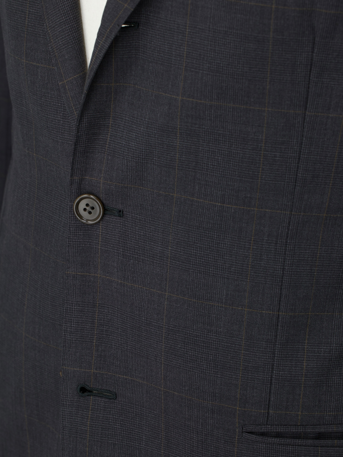 Kiton Dark Grey Super 150's "Diamante Blu" Windowpane Suit