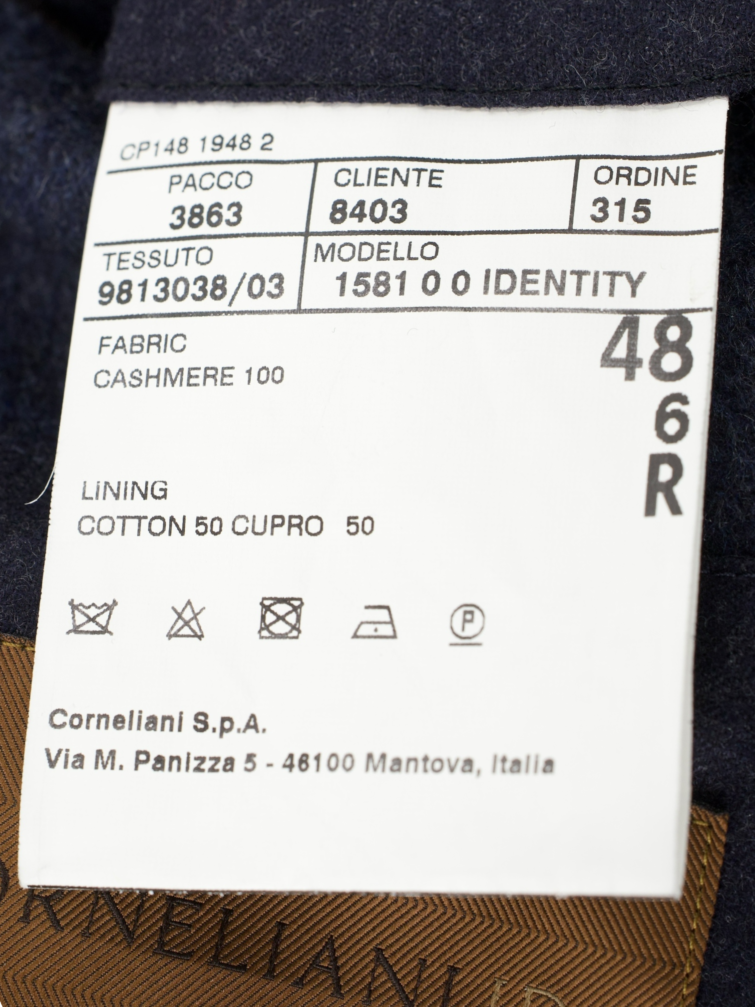 Corneliani Steel Blue Pure Cashmere Milestone Overcoat