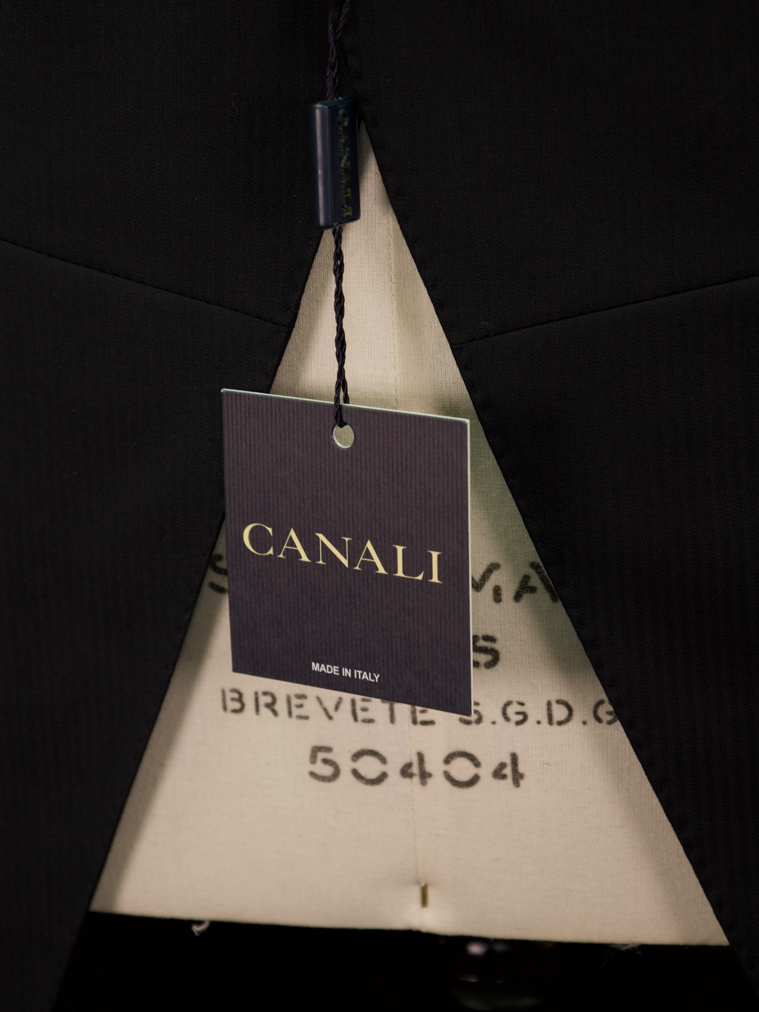 Canali Black & Grey Super 120's Traditional Micro-Herringbone Morning Suit
