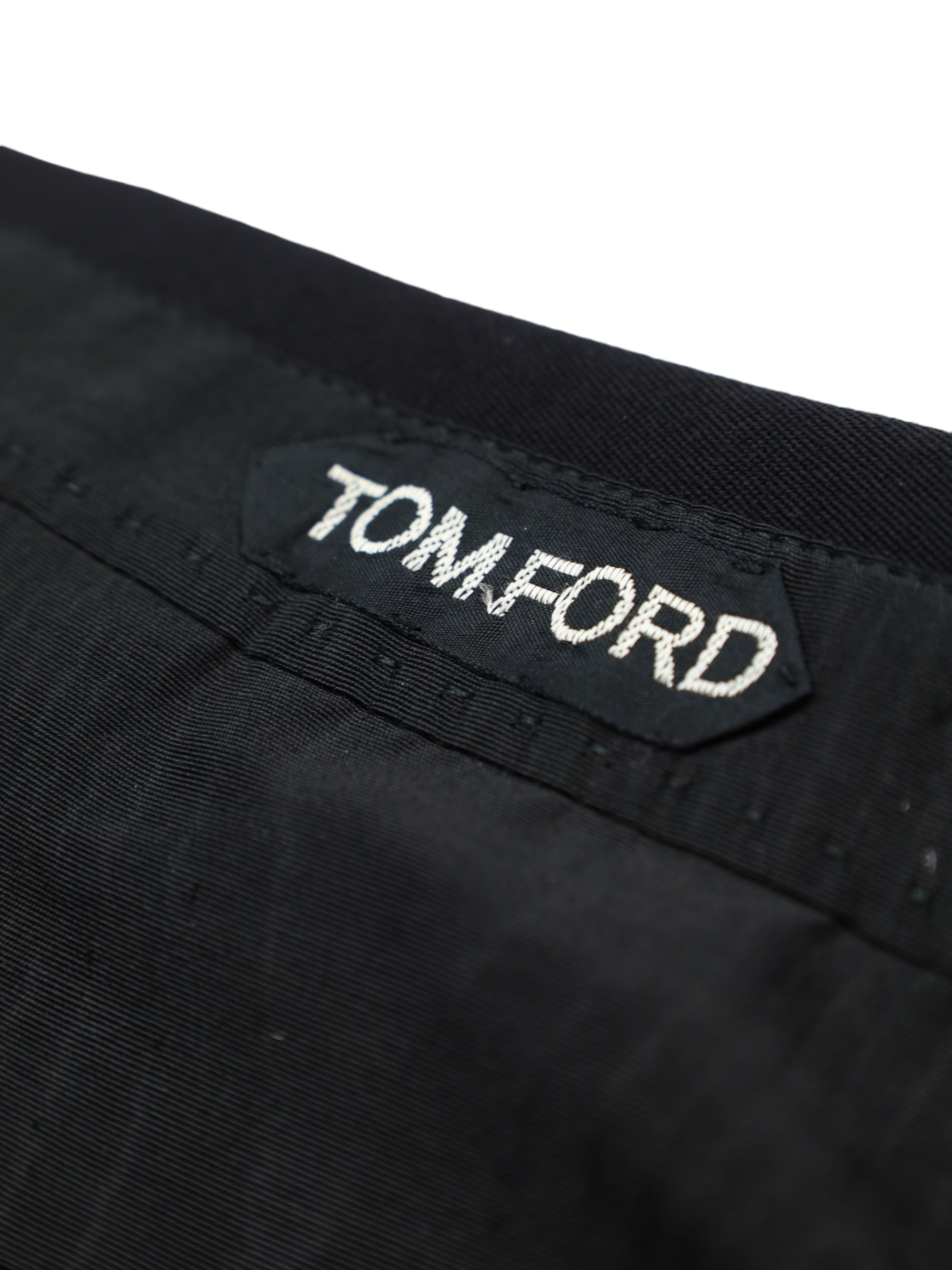 Tom Ford Zwart Wollen & Mohair Tuxedo Pantalon