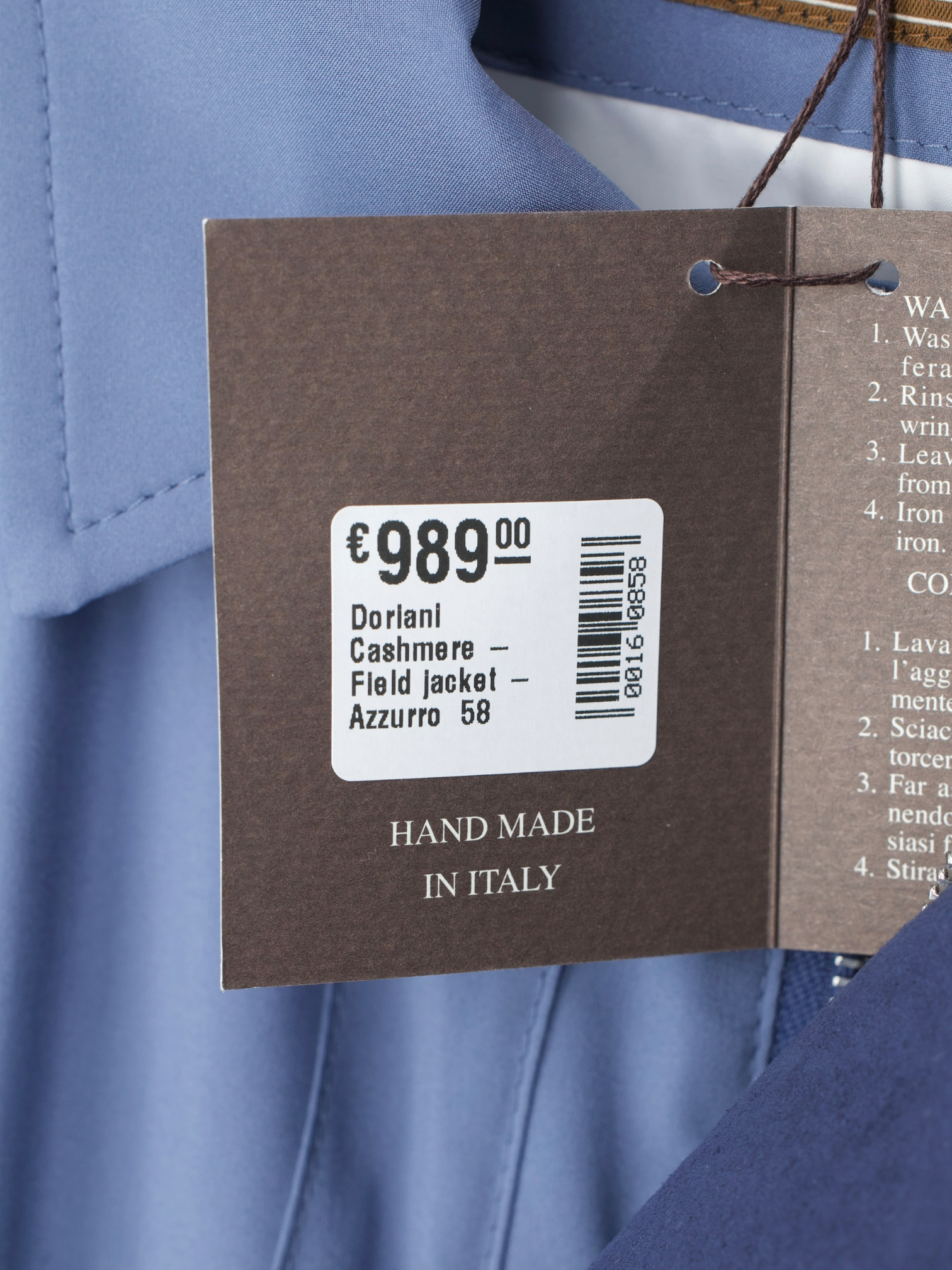 Doriani Azzurro Blue Waterrepellent Softshell Fieldjacket