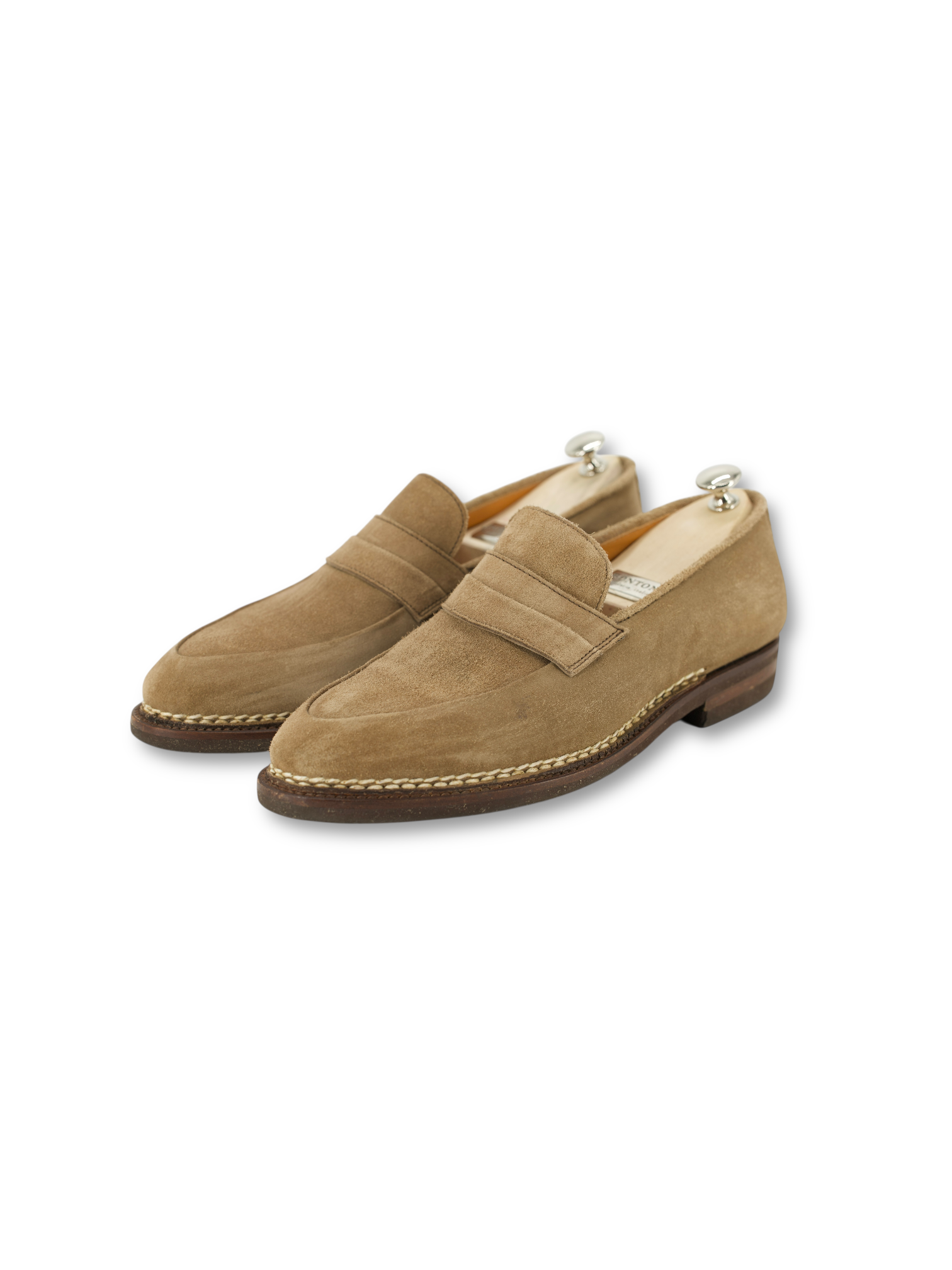 Bontoni Light Brown Suède Principe Rivolta Loafer