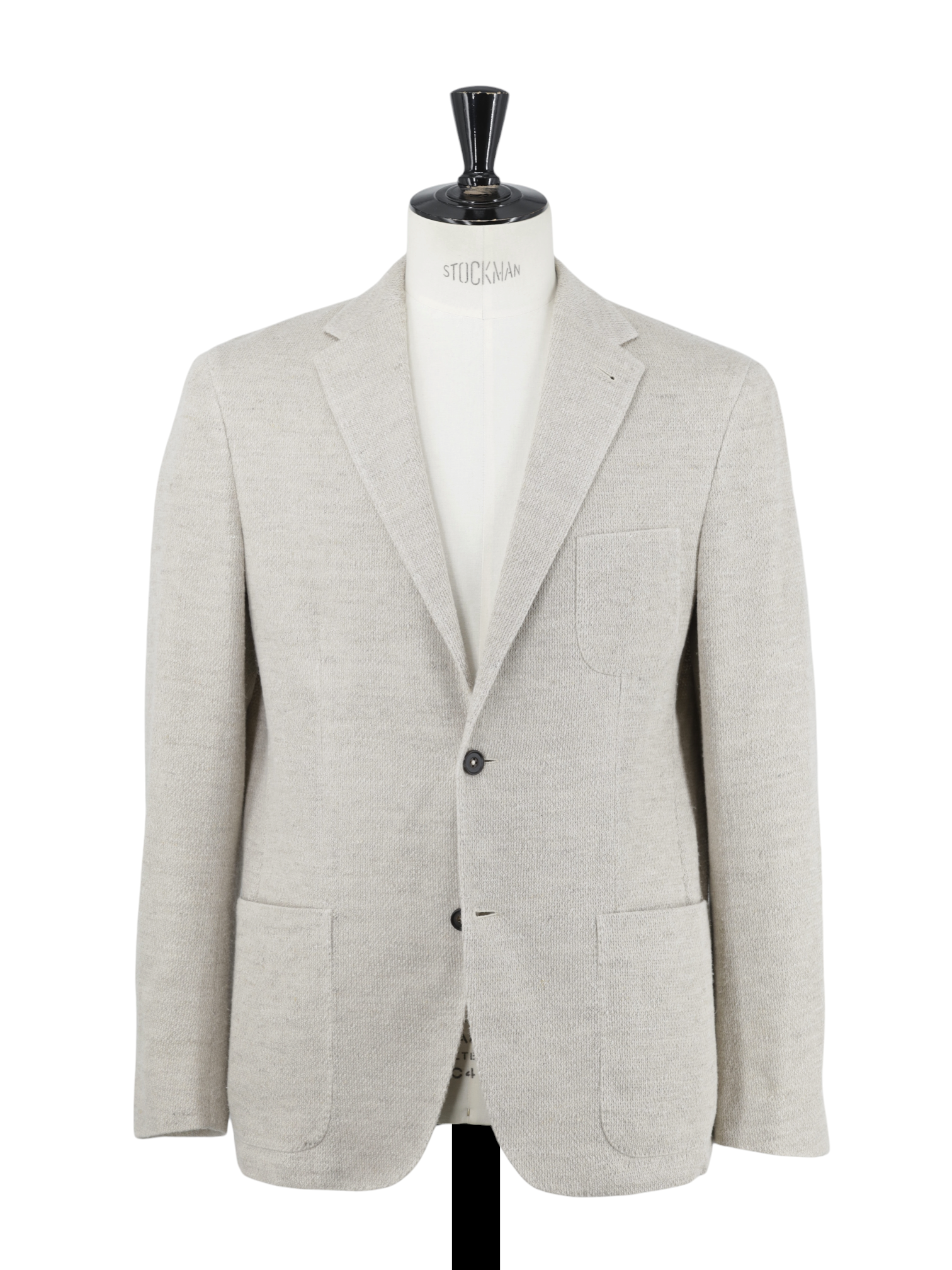 Corneliani Beige Linen & Lyocell Knitted "Adaptive Project" Jacket