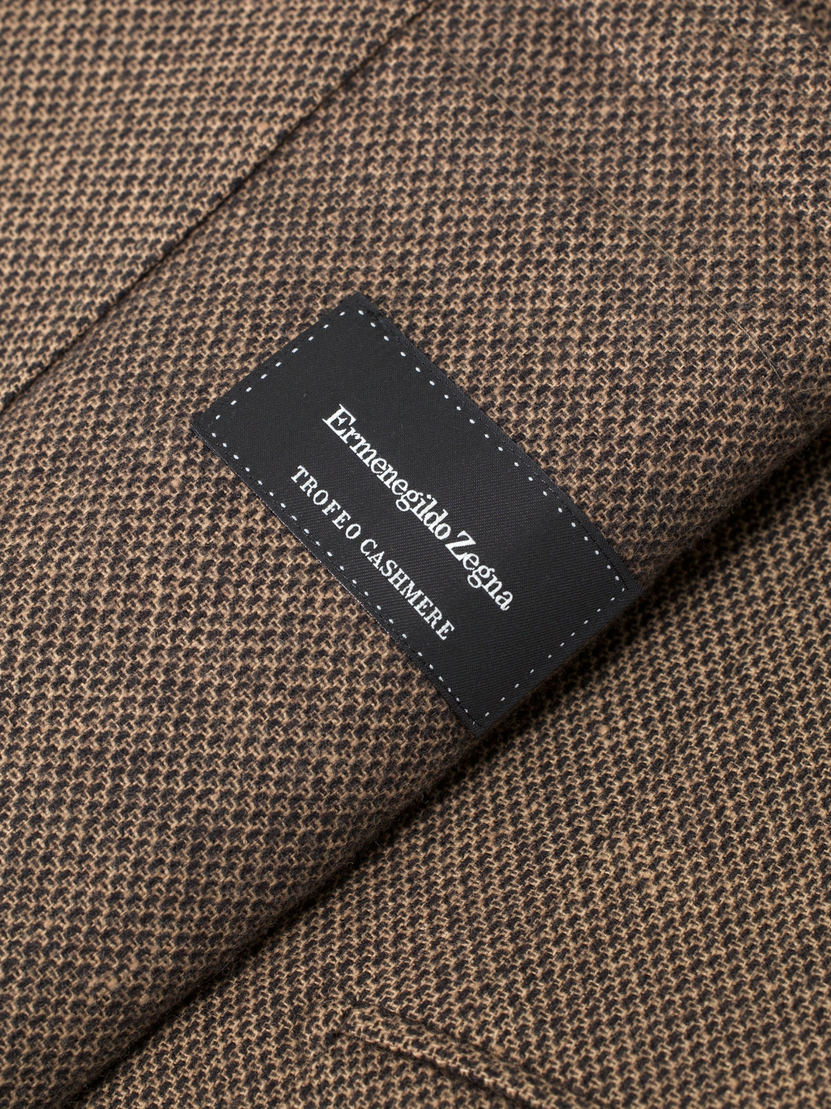 Ermenegildo Zegna Brown Wool, Silk & Cashmere "Mila Zero" Jacket