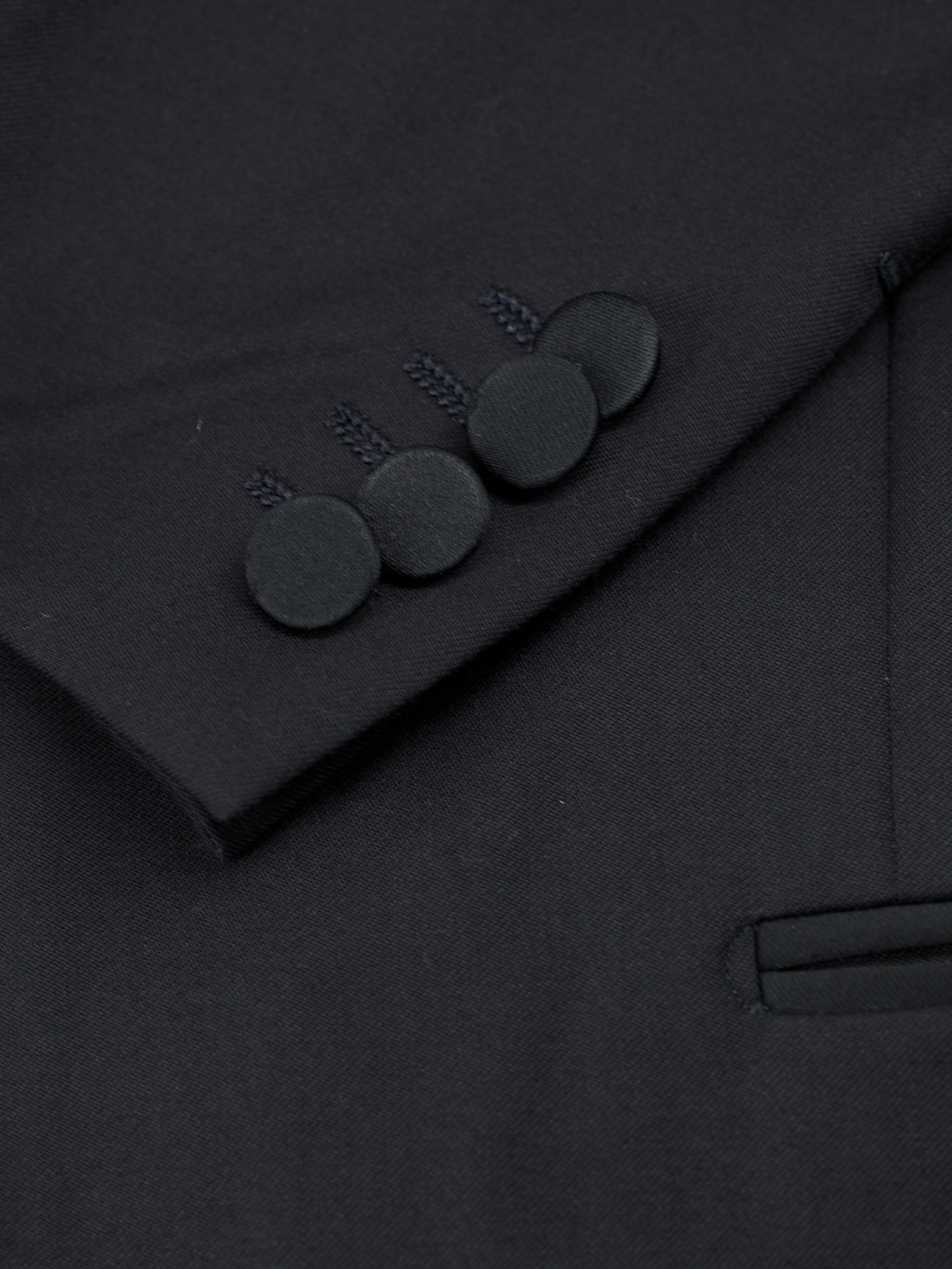 Ermenegildo Zegna Black Multiseason Wool Milanese-Style Tuxedo
