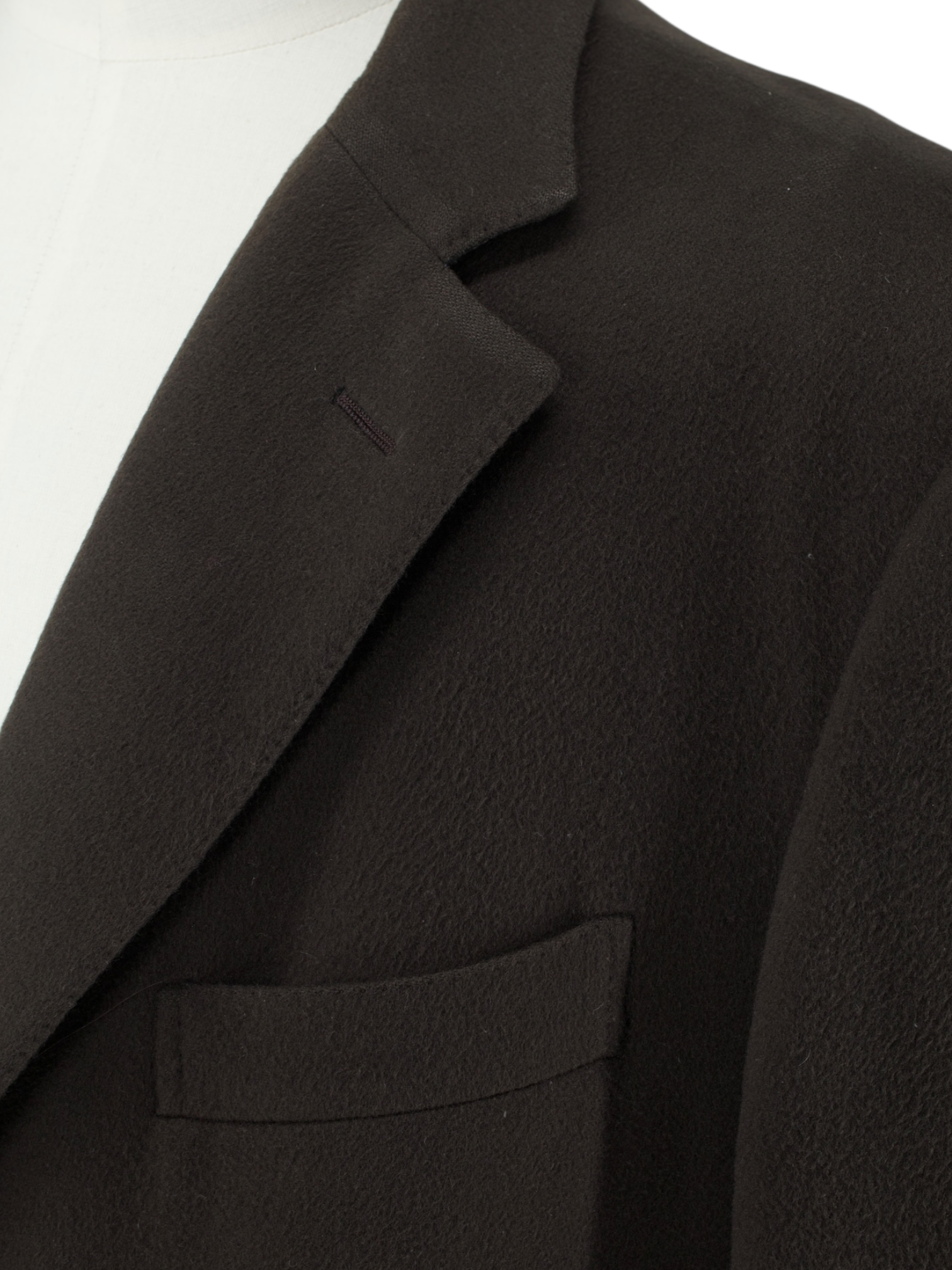Ermenegildo Zegna Chocolate Brown Pure Cashmere Roma Overcoat