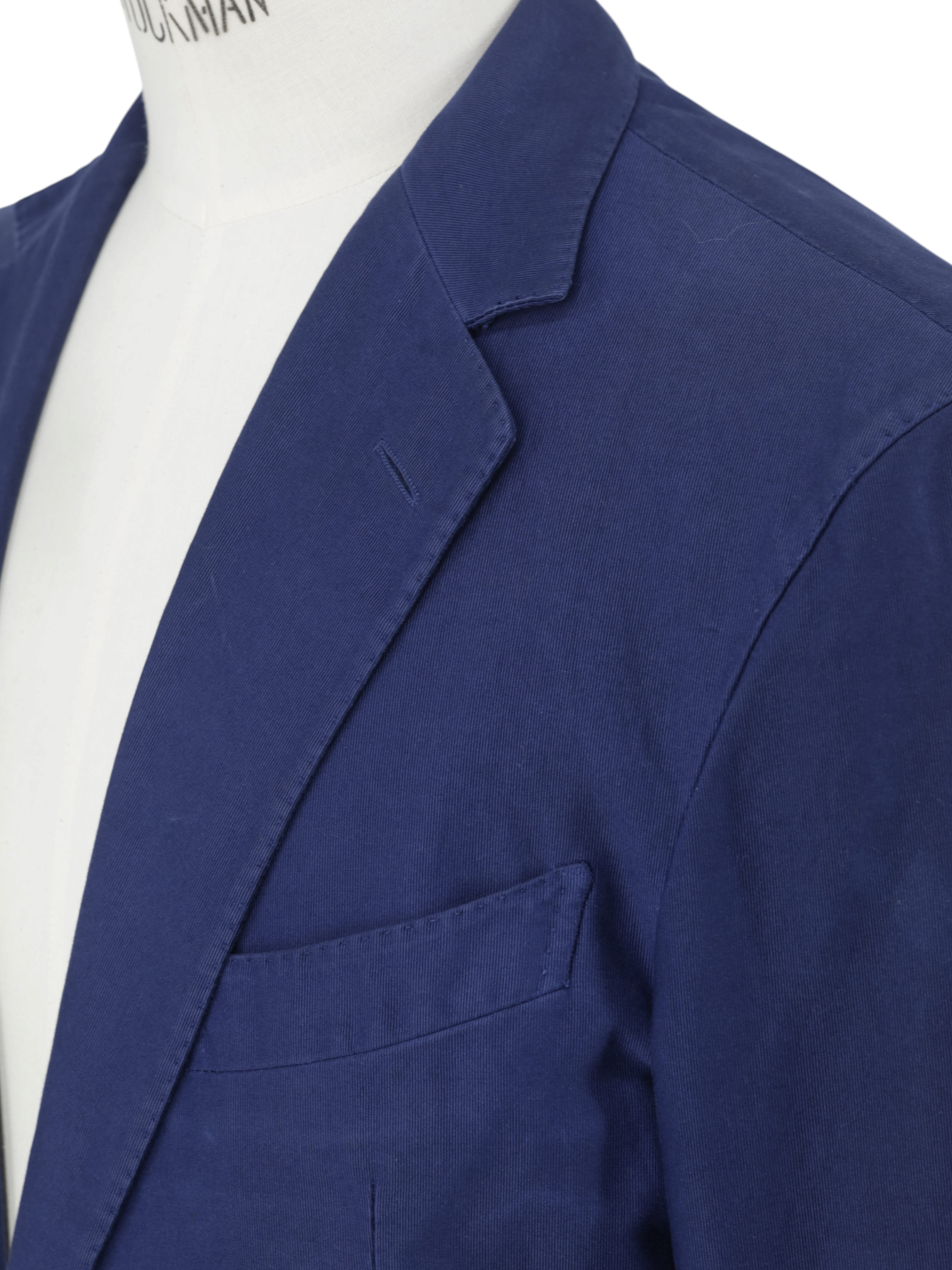 Ermenegildo Zegna Blue Pure-Cotton Twill Summer Jacket