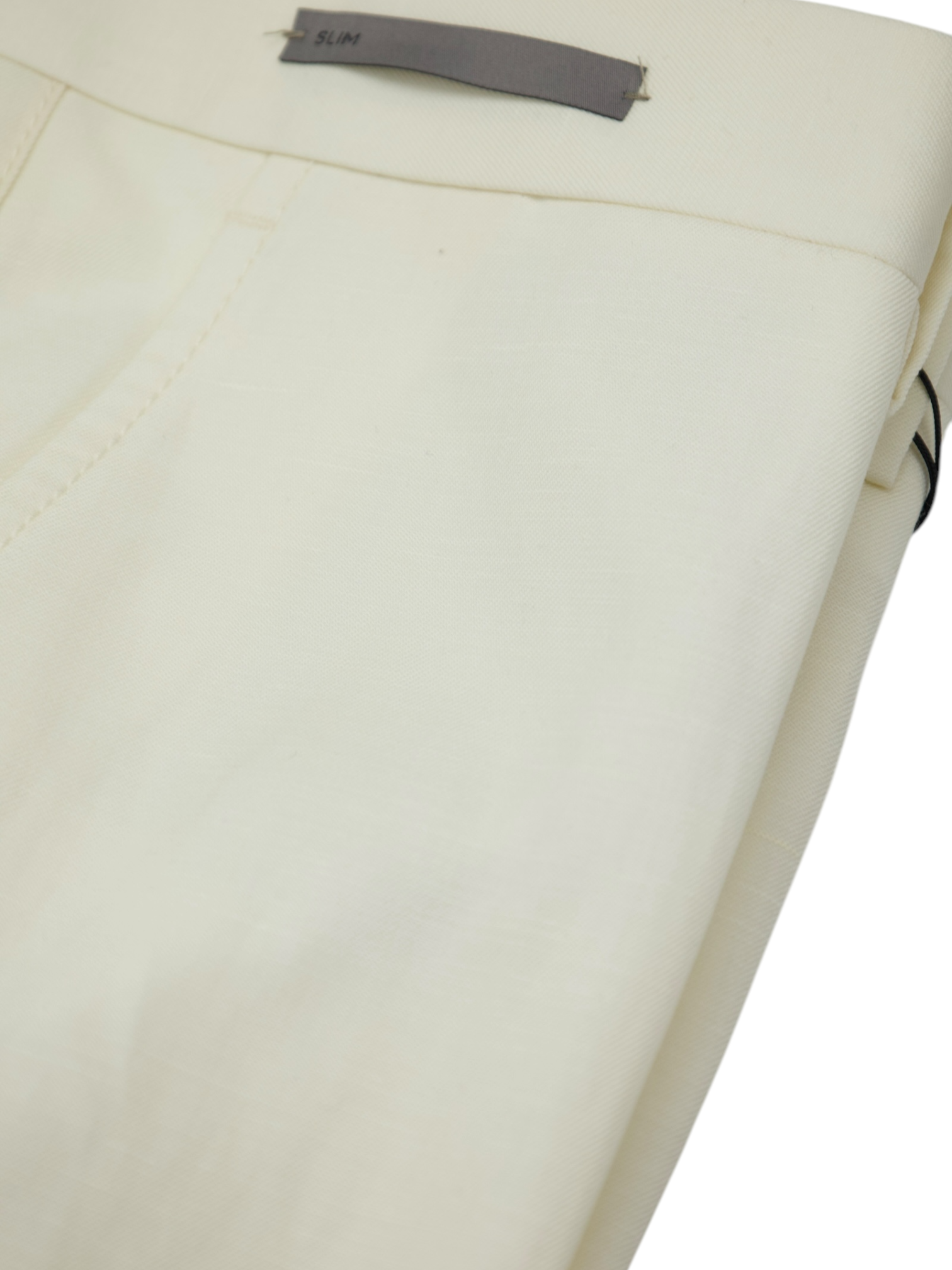 Corneliani Off-White Wool & Linen Trousers